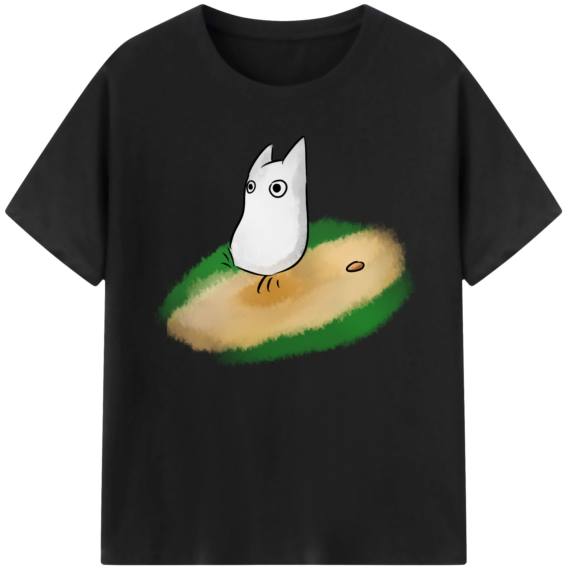 （画像用） となりのトトロ 草壁メイ 草壁サツキ My Neighbor Totoro Satsuki Kusakabe Mei Kusakabe 綿100％ メンズ半袖Tシャツ｜肌触りやわらか＆通気性