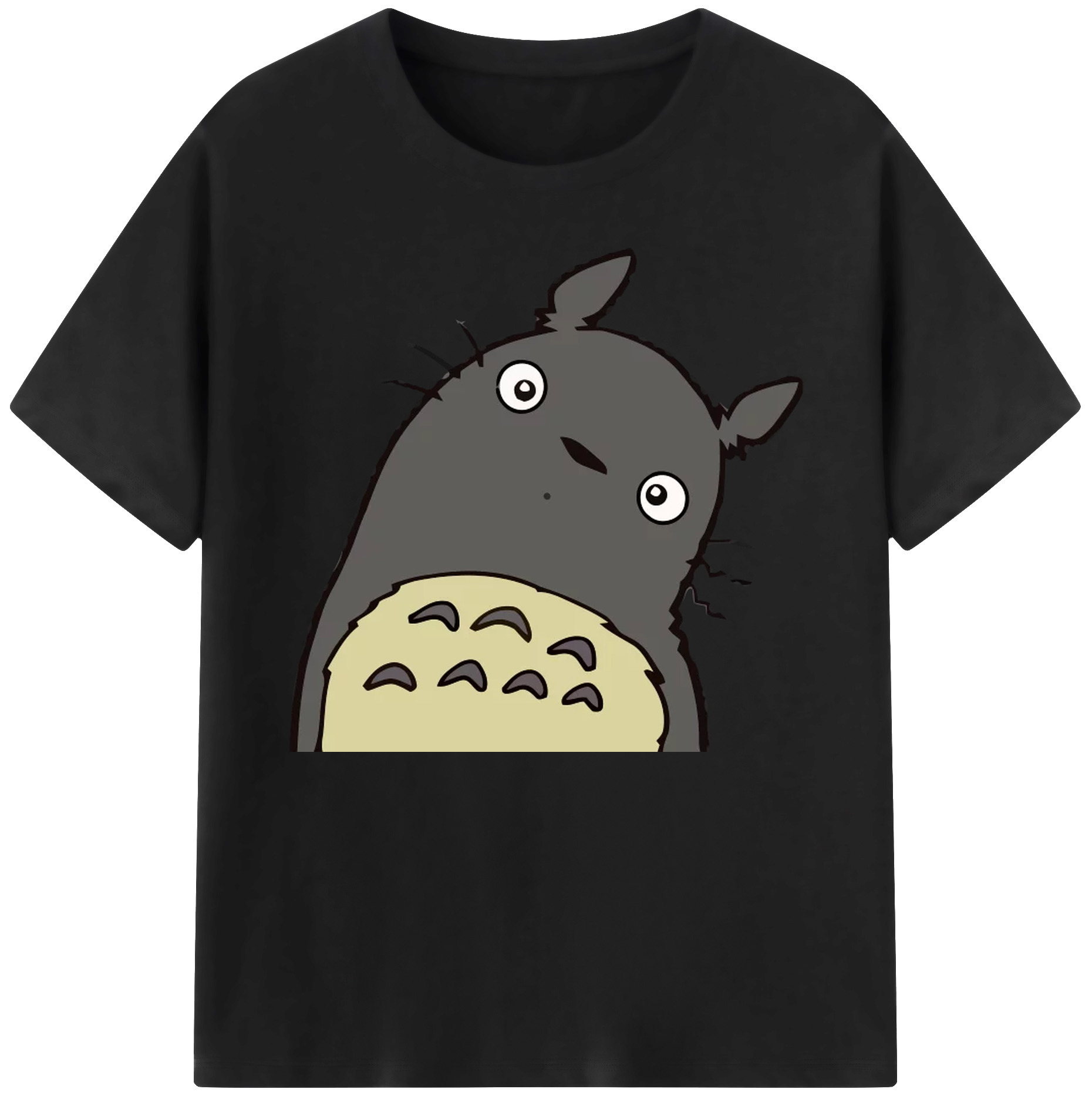 （画像用） となりのトトロ 草壁メイ 草壁サツキ My Neighbor Totoro Satsuki Kusakabe Mei Kusakabe 綿100％ メンズ半袖Tシャツ｜肌触りやわらか＆通気性