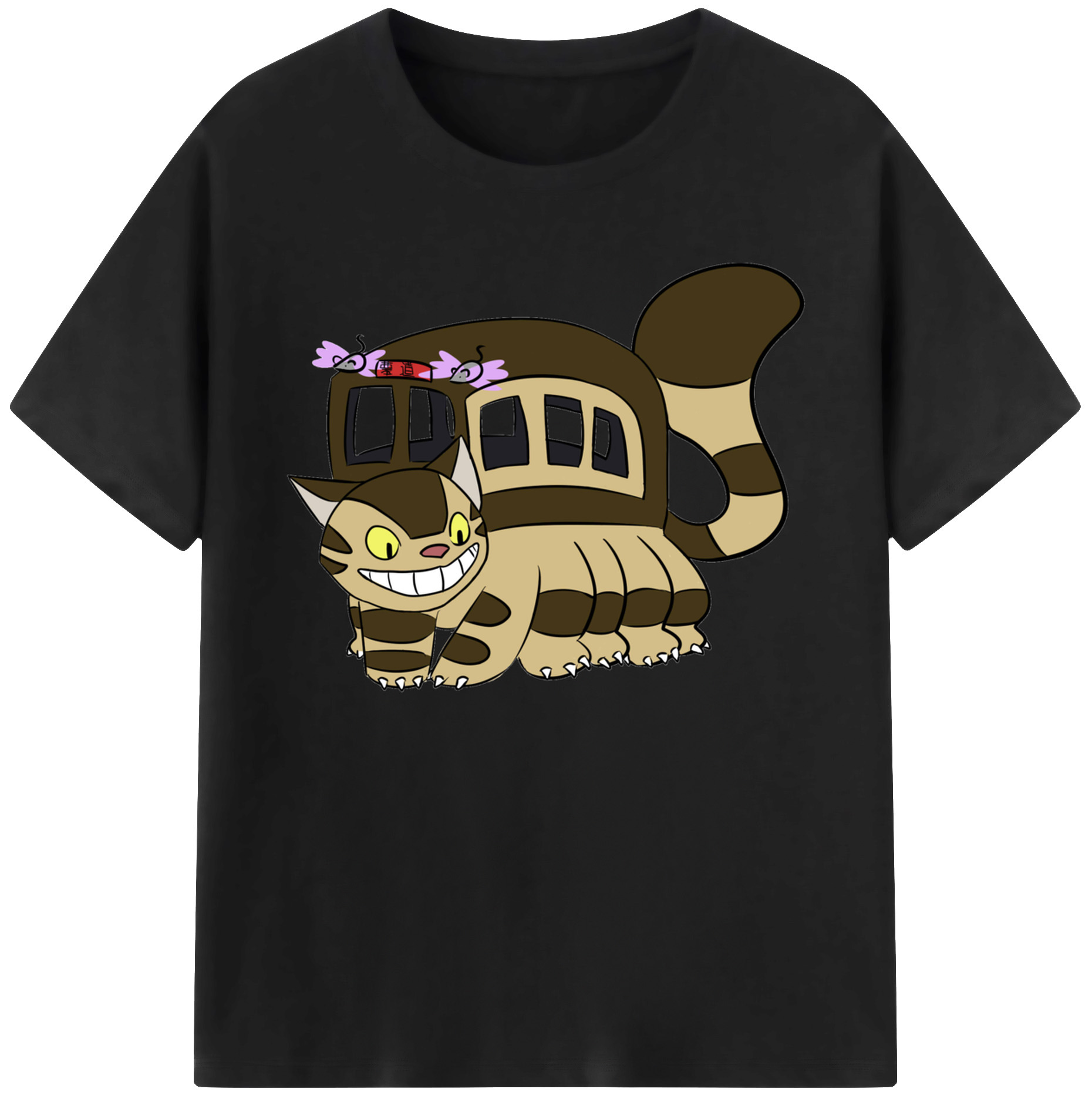 （画像用） となりのトトロ 草壁メイ 草壁サツキ My Neighbor Totoro Satsuki Kusakabe Mei Kusakabe 綿100％ メンズ半袖Tシャツ｜肌触りやわらか＆通気性