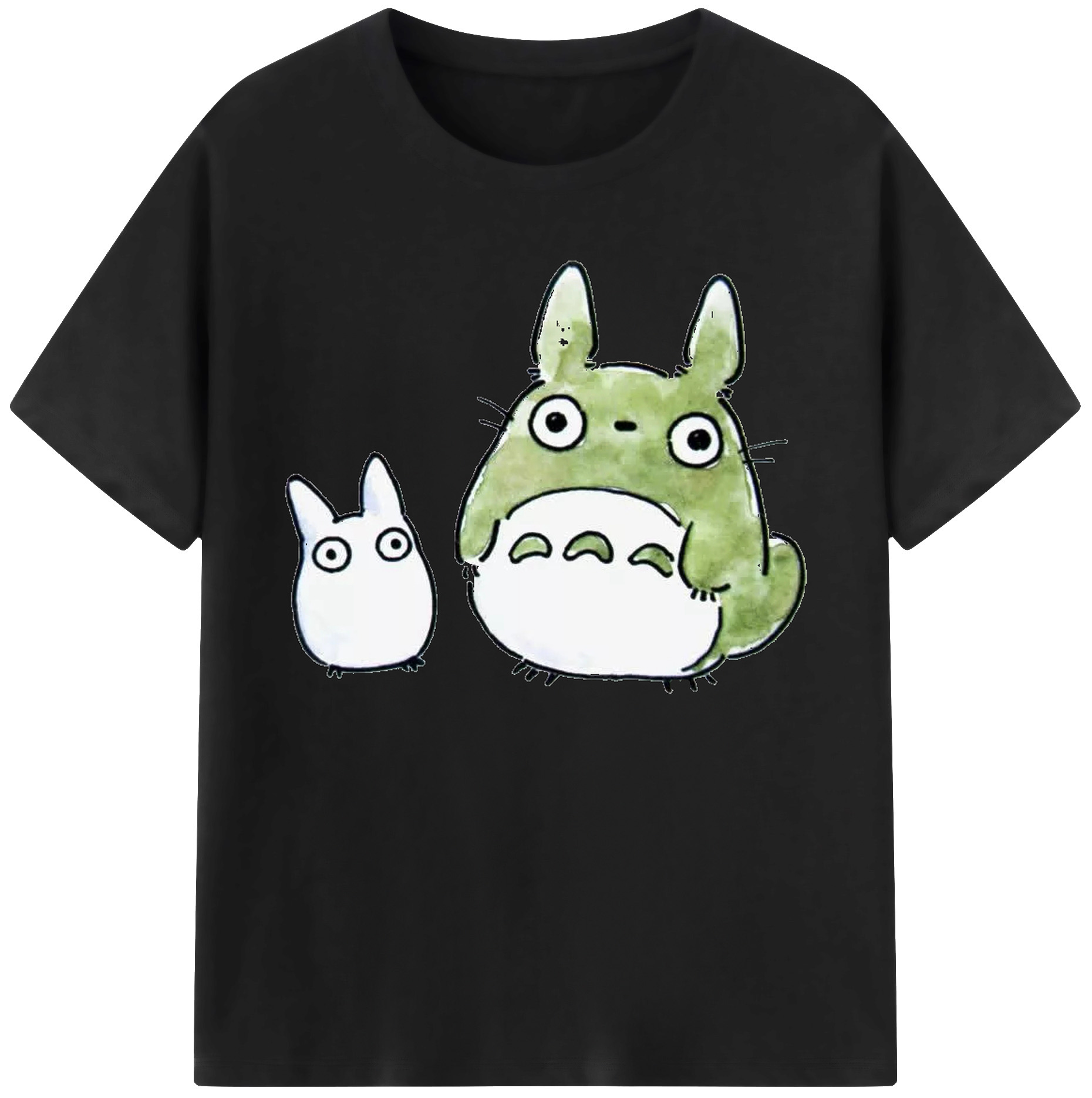 （画像用） となりのトトロ 草壁メイ 草壁サツキ My Neighbor Totoro Satsuki Kusakabe Mei Kusakabe 綿100％ メンズ半袖Tシャツ｜肌触りやわらか＆通気性