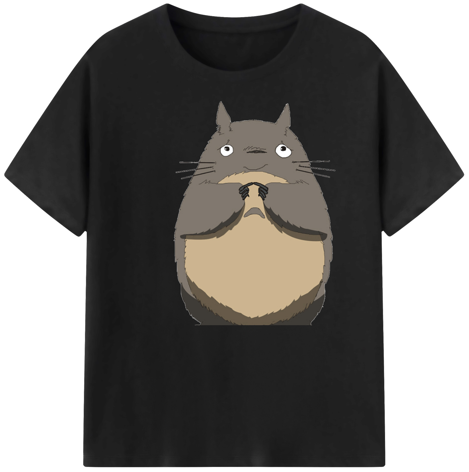 （画像用） となりのトトロ 草壁メイ 草壁サツキ My Neighbor Totoro Satsuki Kusakabe Mei Kusakabe 綿100％ メンズ半袖Tシャツ｜肌触りやわらか＆通気性