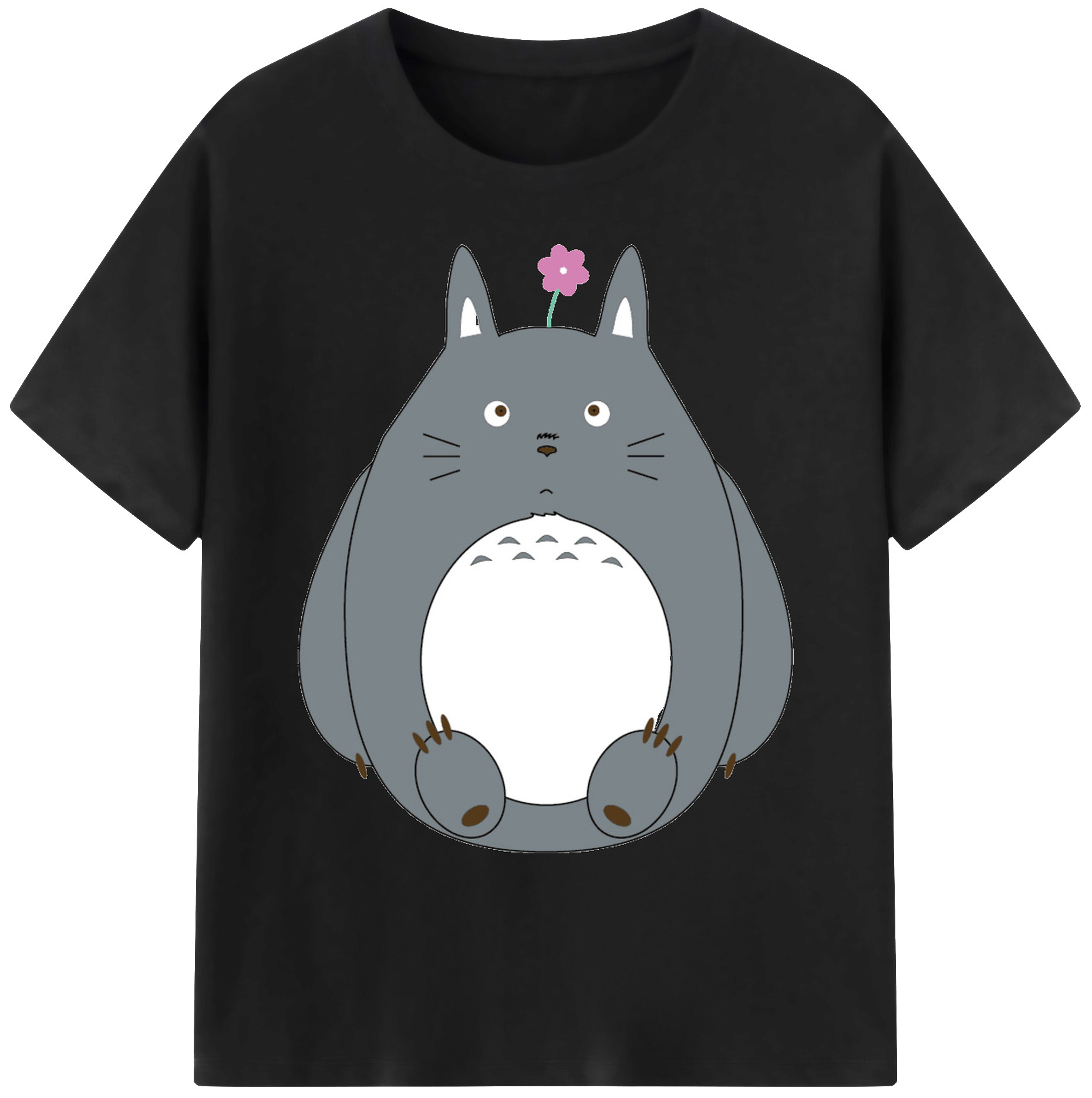 （画像用） となりのトトロ 草壁メイ 草壁サツキ My Neighbor Totoro Satsuki Kusakabe Mei Kusakabe 綿100％ メンズ半袖Tシャツ｜肌触りやわらか＆通気性
