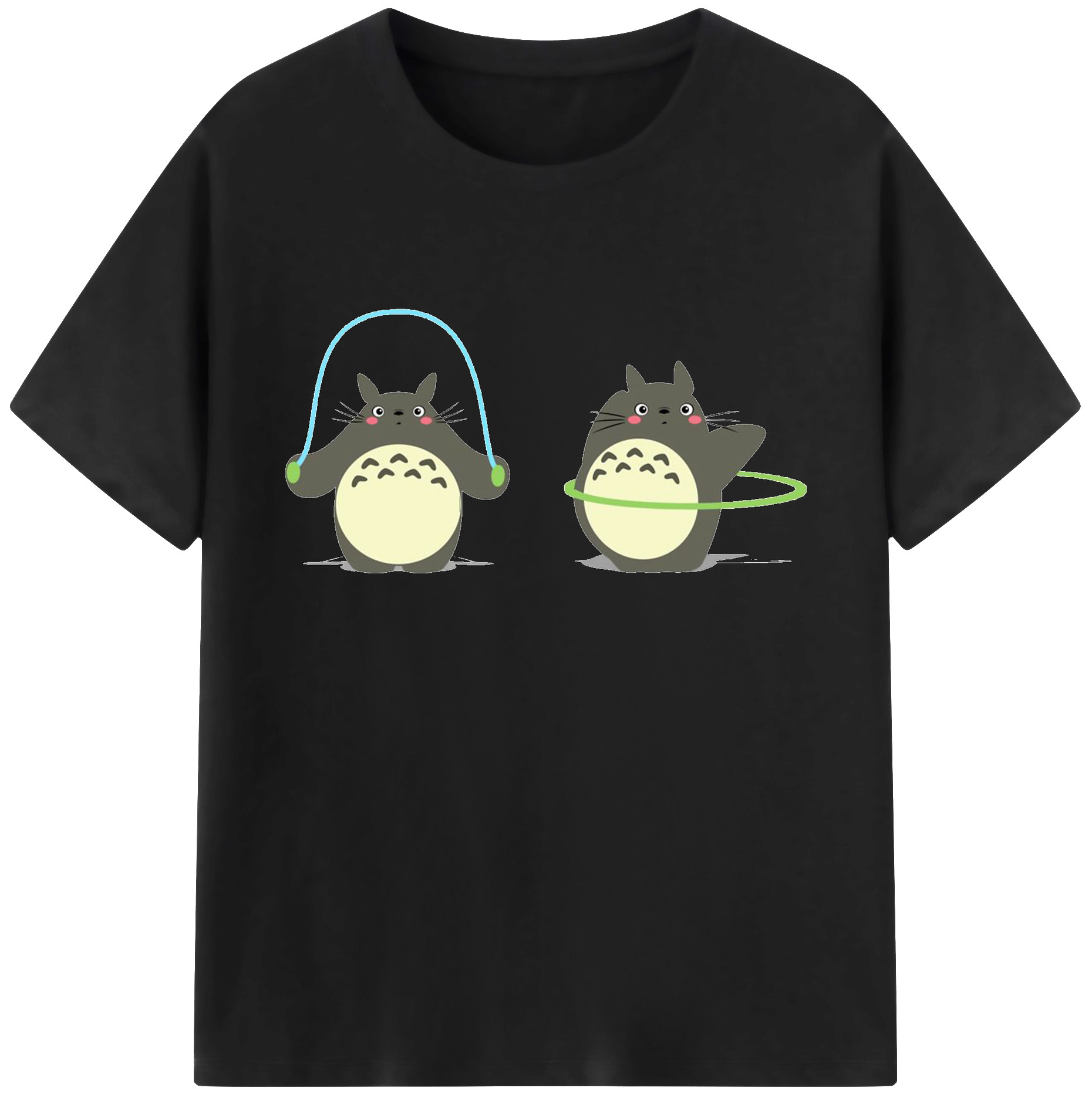 （画像用） となりのトトロ 草壁メイ 草壁サツキ My Neighbor Totoro Satsuki Kusakabe Mei Kusakabe 綿100％ メンズ半袖Tシャツ｜肌触りやわらか＆通気性