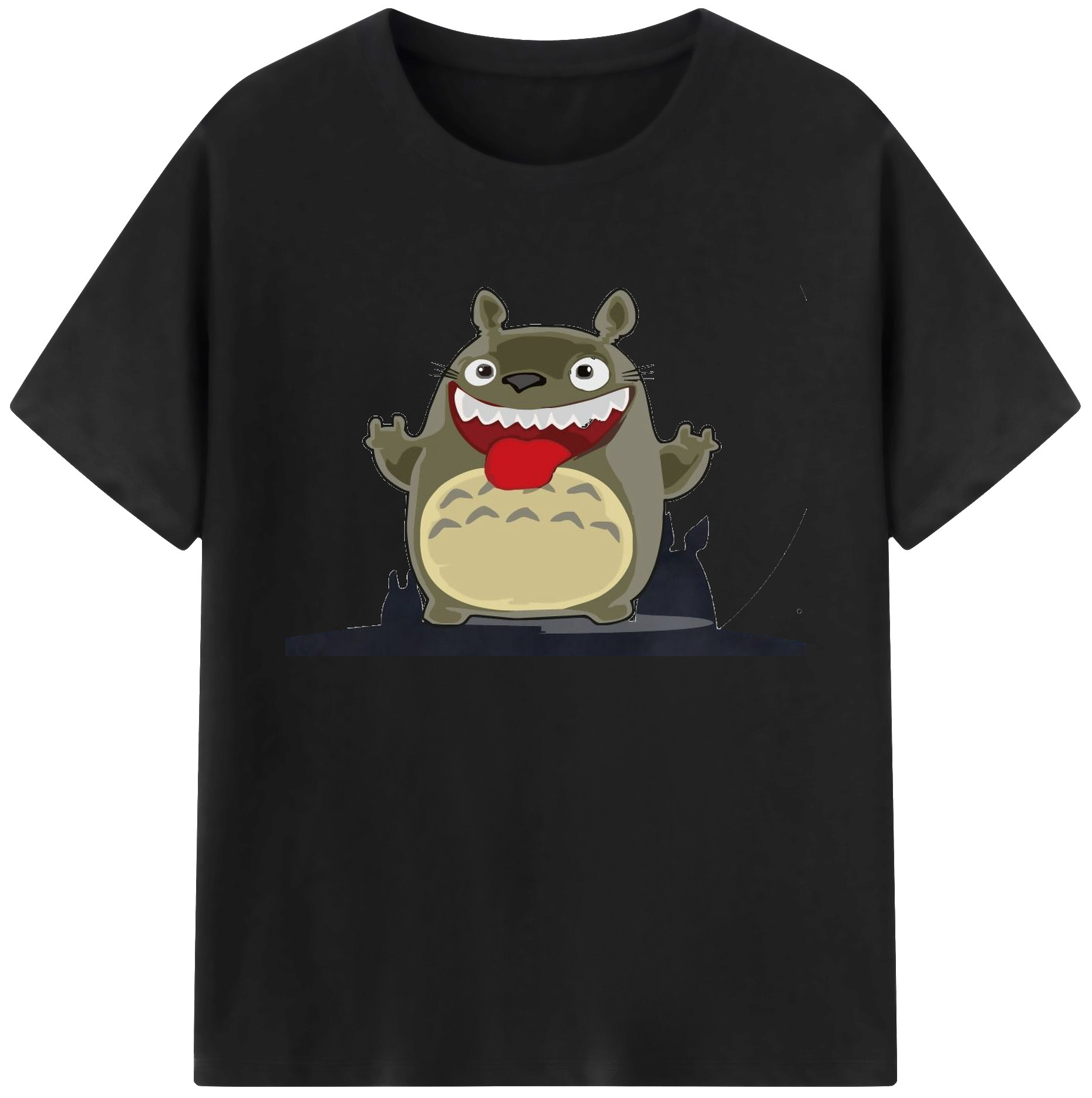 （画像用） となりのトトロ 草壁メイ 草壁サツキ My Neighbor Totoro Satsuki Kusakabe Mei Kusakabe 綿100％ メンズ半袖Tシャツ｜肌触りやわらか＆通気性