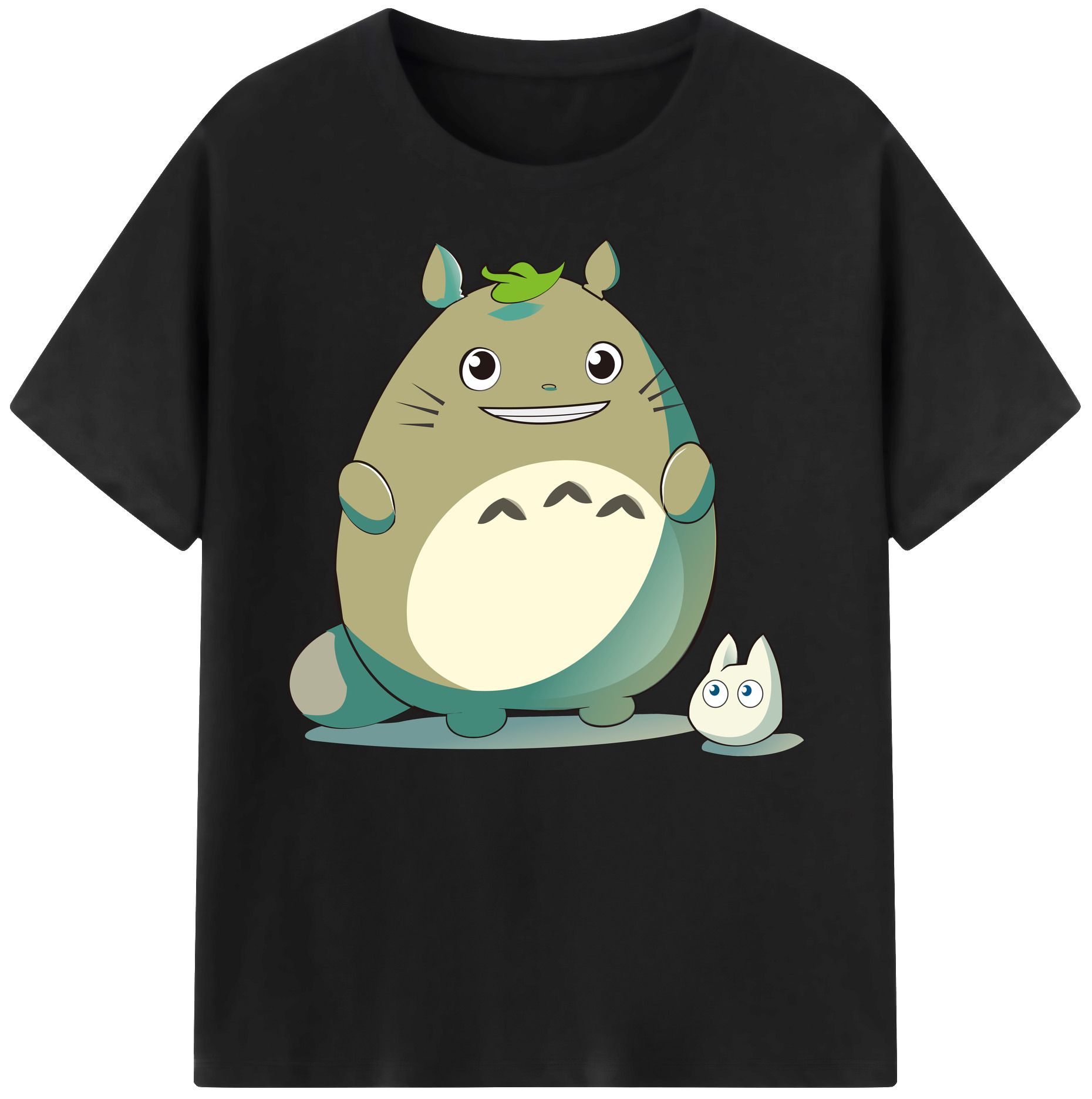 （画像用） となりのトトロ 草壁メイ 草壁サツキ My Neighbor Totoro Satsuki Kusakabe Mei Kusakabe 綿100％ メンズ半袖Tシャツ｜肌触りやわらか＆通気性