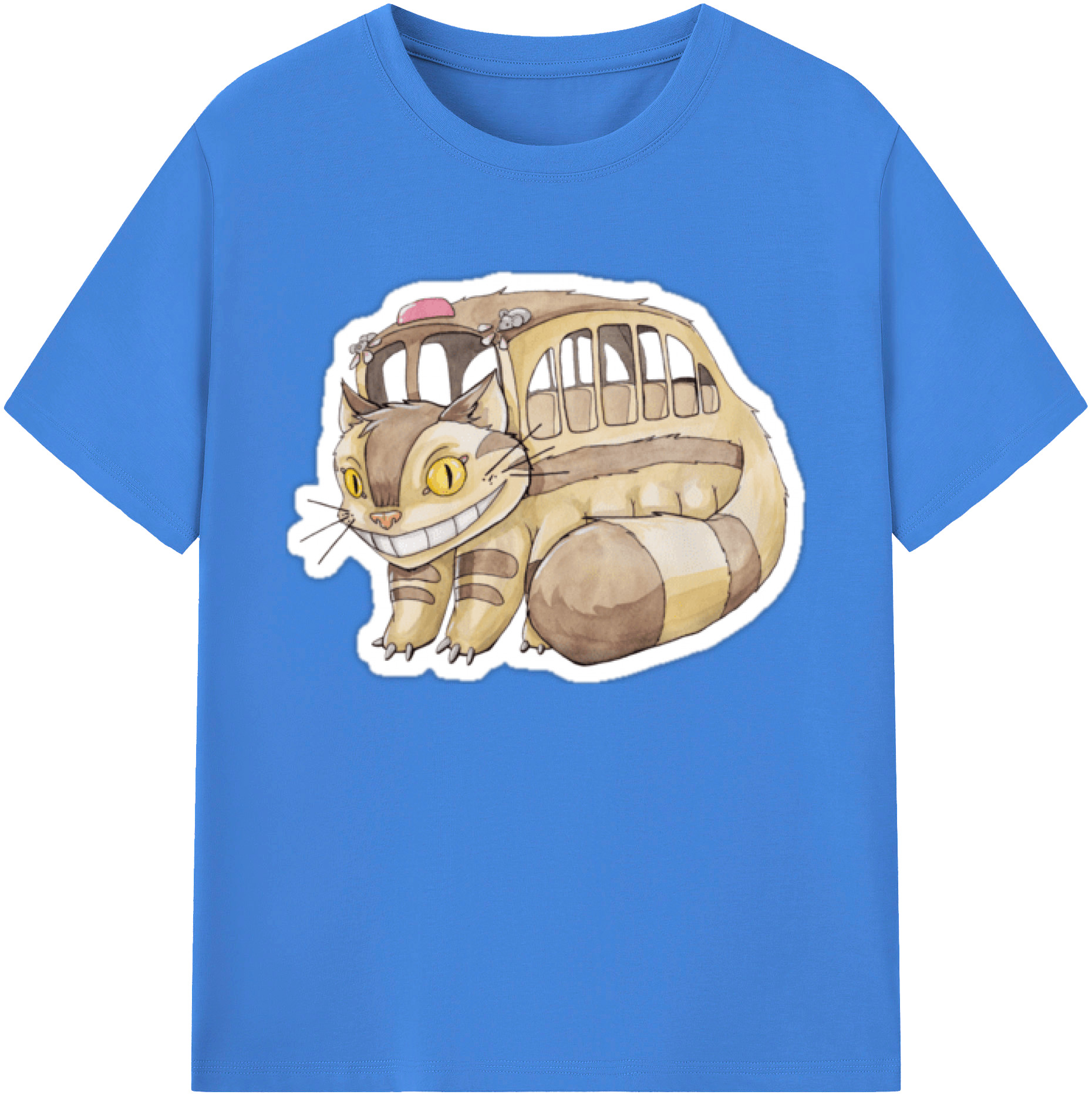 （画像用） となりのトトロ 草壁メイ 草壁サツキ My Neighbor Totoro Satsuki Kusakabe Mei Kusakabe 綿100％ メンズ半袖Tシャツ｜肌触りやわらか＆通気性