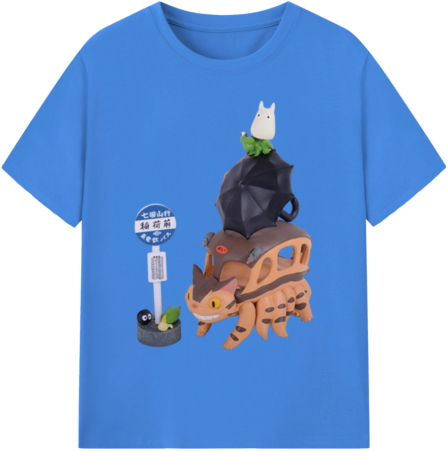 （画像用） となりのトトロ 草壁メイ 草壁サツキ My Neighbor Totoro Satsuki Kusakabe Mei Kusakabe 綿100％ メンズ半袖Tシャツ｜肌触りやわらか＆通気性