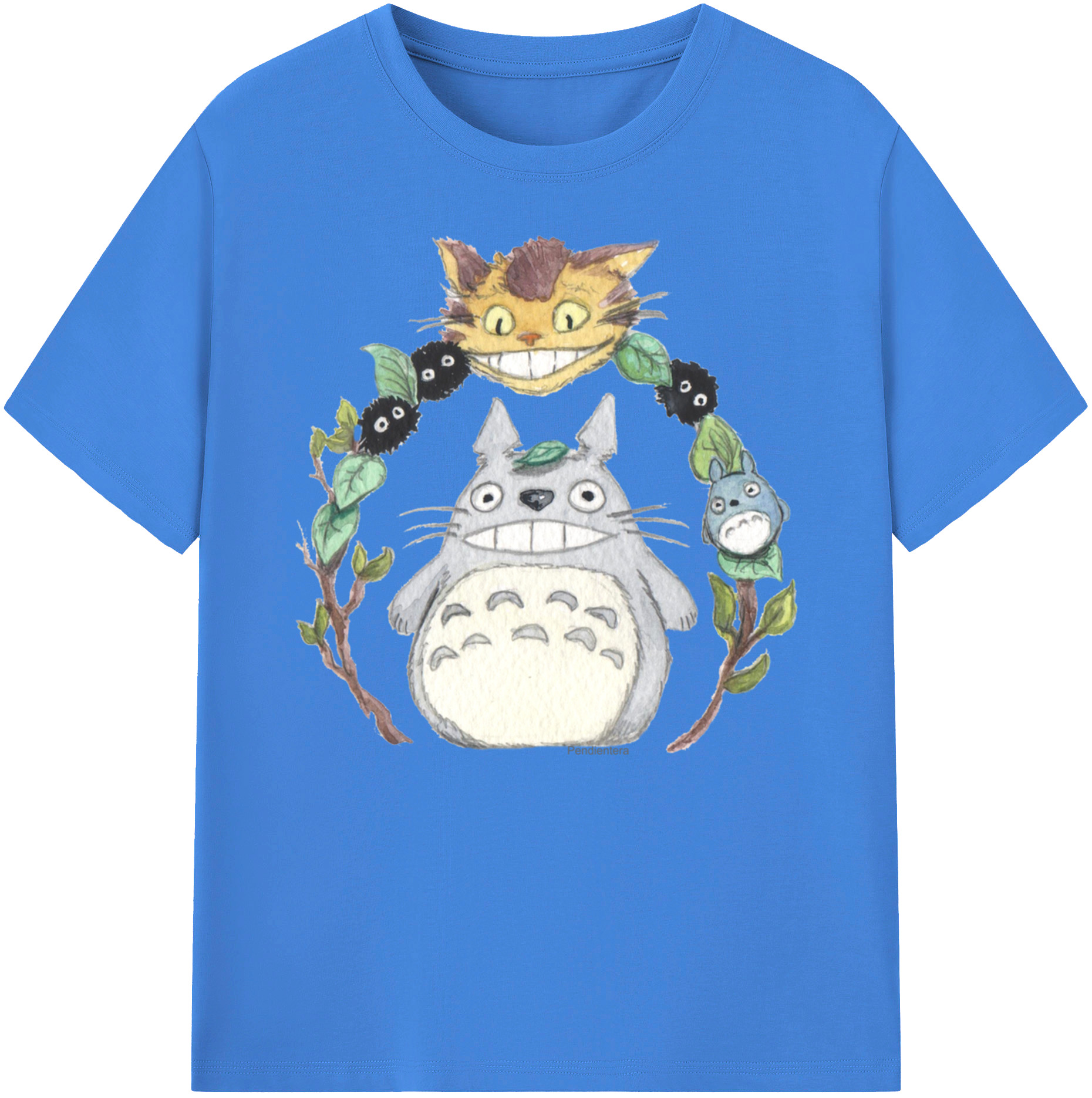 （画像用） となりのトトロ 草壁メイ 草壁サツキ My Neighbor Totoro Satsuki Kusakabe Mei Kusakabe 綿100％ メンズ半袖Tシャツ｜肌触りやわらか＆通気性