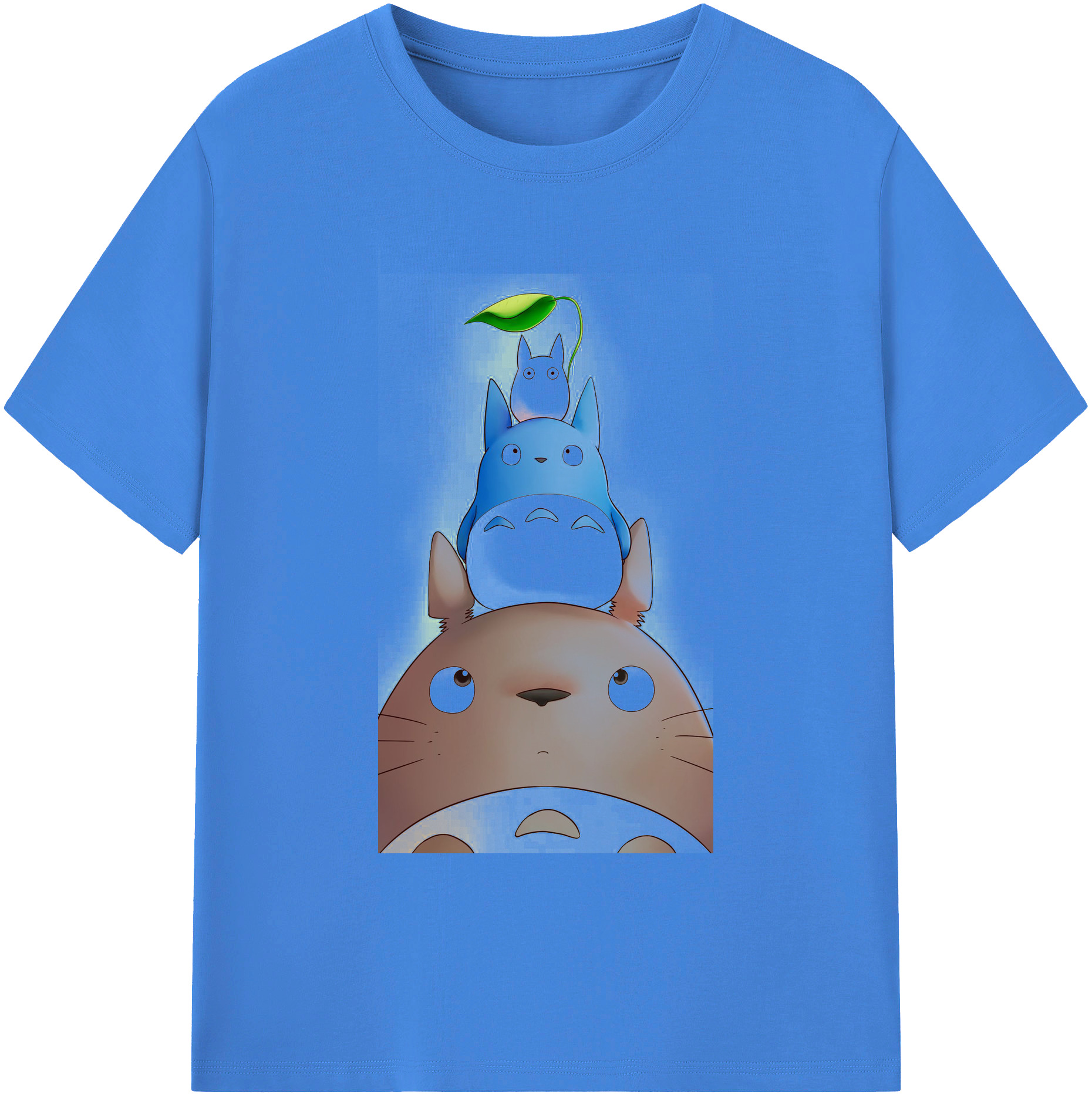 （画像用） となりのトトロ 草壁メイ 草壁サツキ My Neighbor Totoro Satsuki Kusakabe Mei Kusakabe 綿100％ メンズ半袖Tシャツ｜肌触りやわらか＆通気性