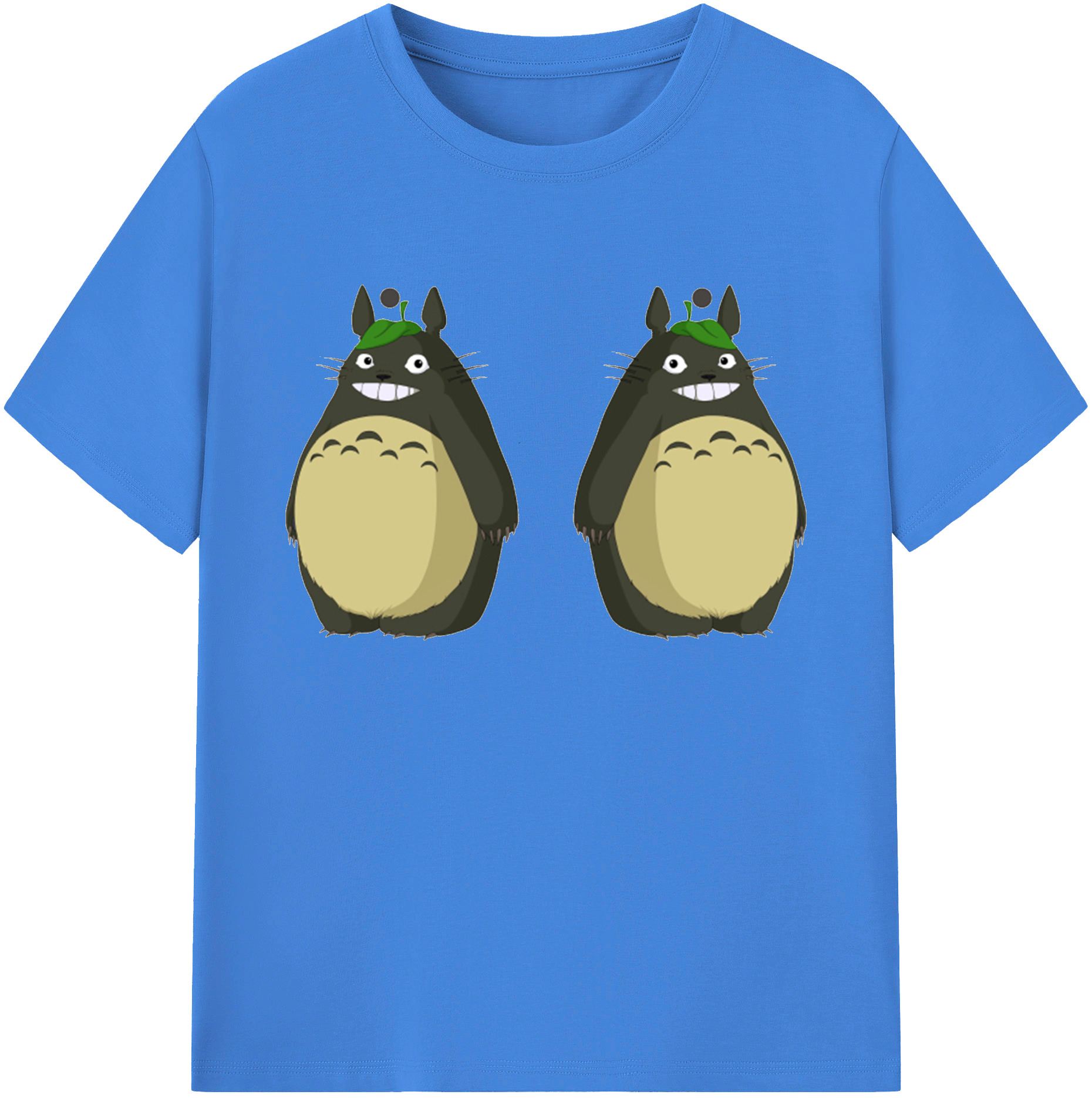 （画像用） となりのトトロ 草壁メイ 草壁サツキ My Neighbor Totoro Satsuki Kusakabe Mei Kusakabe 綿100％ メンズ半袖Tシャツ｜肌触りやわらか＆通気性