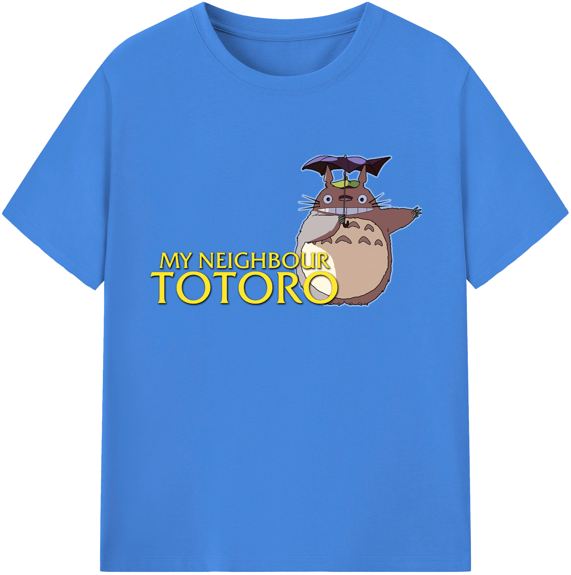 （画像用） となりのトトロ 草壁メイ 草壁サツキ My Neighbor Totoro Satsuki Kusakabe Mei Kusakabe 綿100％ メンズ半袖Tシャツ｜肌触りやわらか＆通気性