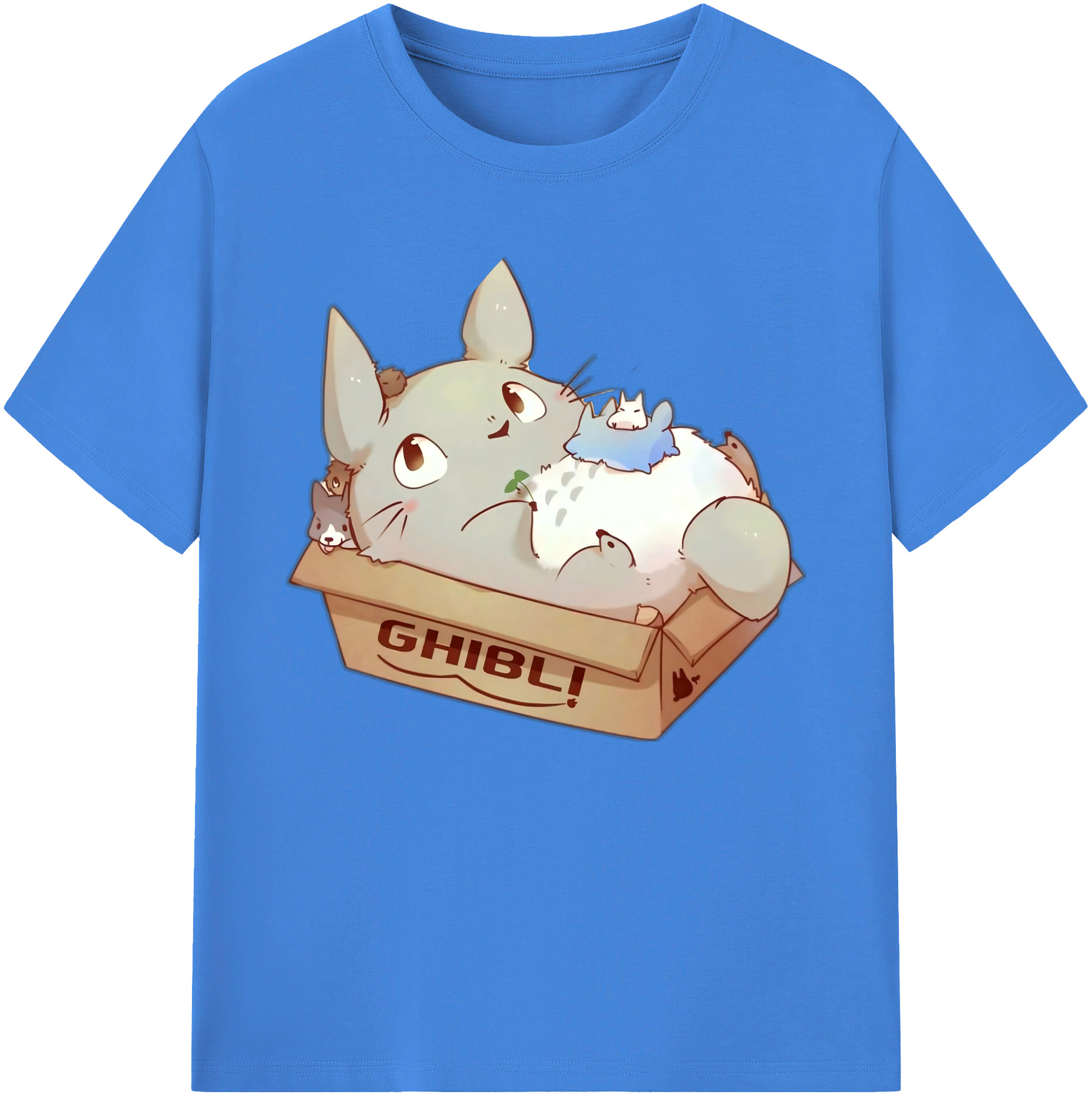 （画像用） となりのトトロ 草壁メイ 草壁サツキ My Neighbor Totoro Satsuki Kusakabe Mei Kusakabe 綿100％ メンズ半袖Tシャツ｜肌触りやわらか＆通気性
