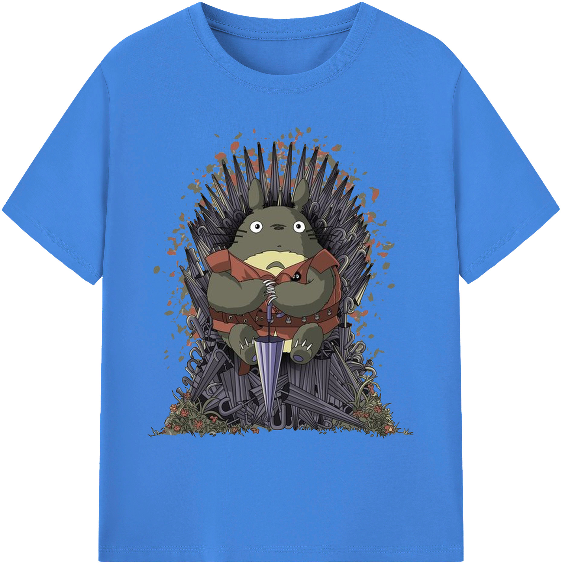 （画像用） となりのトトロ 草壁メイ 草壁サツキ My Neighbor Totoro Satsuki Kusakabe Mei Kusakabe 綿100％ メンズ半袖Tシャツ｜肌触りやわらか＆通気性