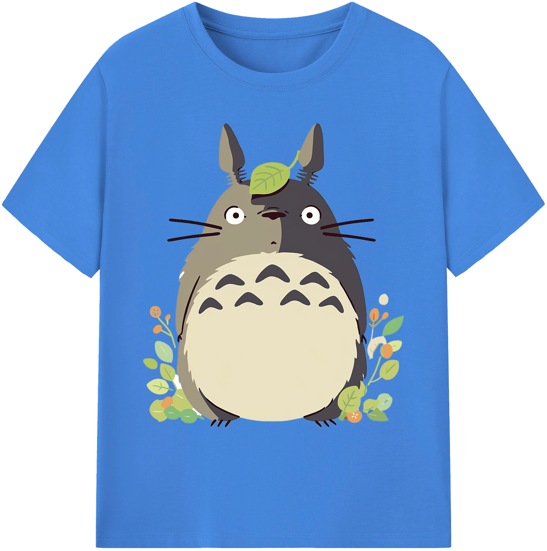 （画像用） となりのトトロ 草壁メイ 草壁サツキ My Neighbor Totoro Satsuki Kusakabe Mei Kusakabe 綿100％ メンズ半袖Tシャツ｜肌触りやわらか＆通気性