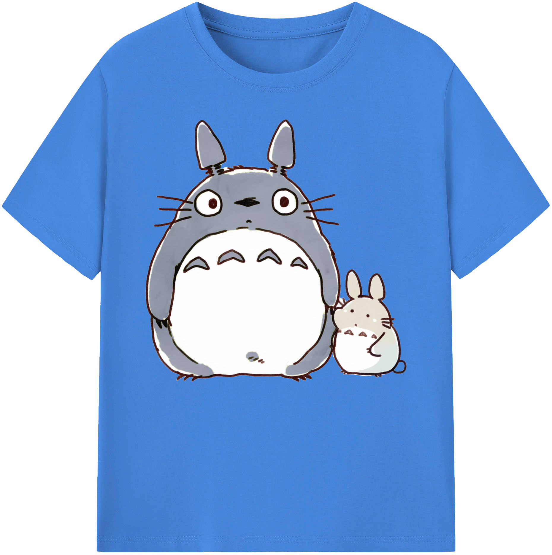 （画像用） となりのトトロ 草壁メイ 草壁サツキ My Neighbor Totoro Satsuki Kusakabe Mei Kusakabe 綿100％ メンズ半袖Tシャツ｜肌触りやわらか＆通気性