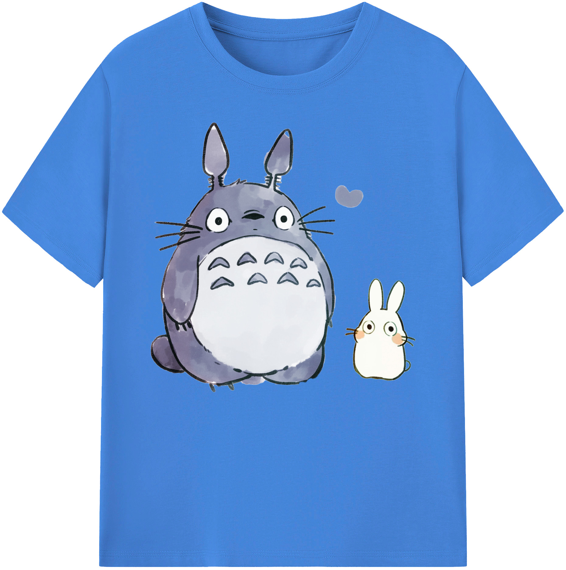 （画像用） となりのトトロ 草壁メイ 草壁サツキ My Neighbor Totoro Satsuki Kusakabe Mei Kusakabe 綿100％ メンズ半袖Tシャツ｜肌触りやわらか＆通気性