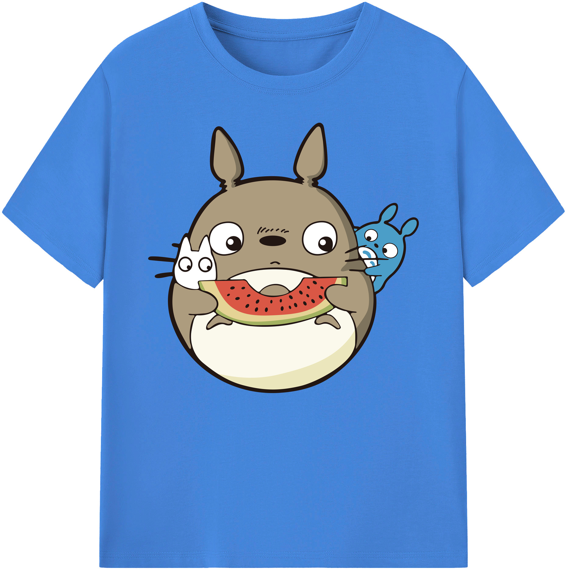 （画像用） となりのトトロ 草壁メイ 草壁サツキ My Neighbor Totoro Satsuki Kusakabe Mei Kusakabe 綿100％ メンズ半袖Tシャツ｜肌触りやわらか＆通気性
