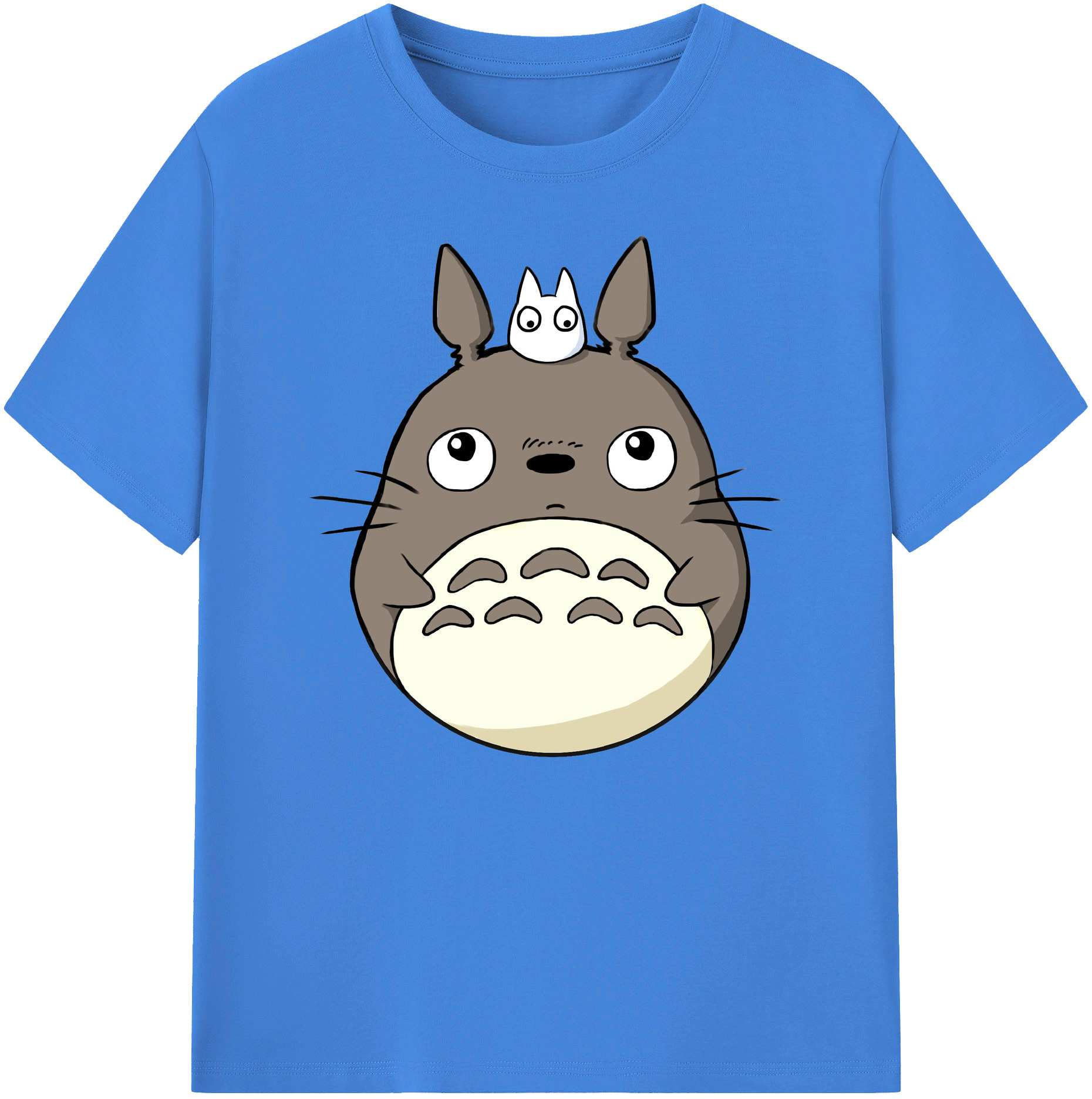 （画像用） となりのトトロ 草壁メイ 草壁サツキ My Neighbor Totoro Satsuki Kusakabe Mei Kusakabe 綿100％ メンズ半袖Tシャツ｜肌触りやわらか＆通気性