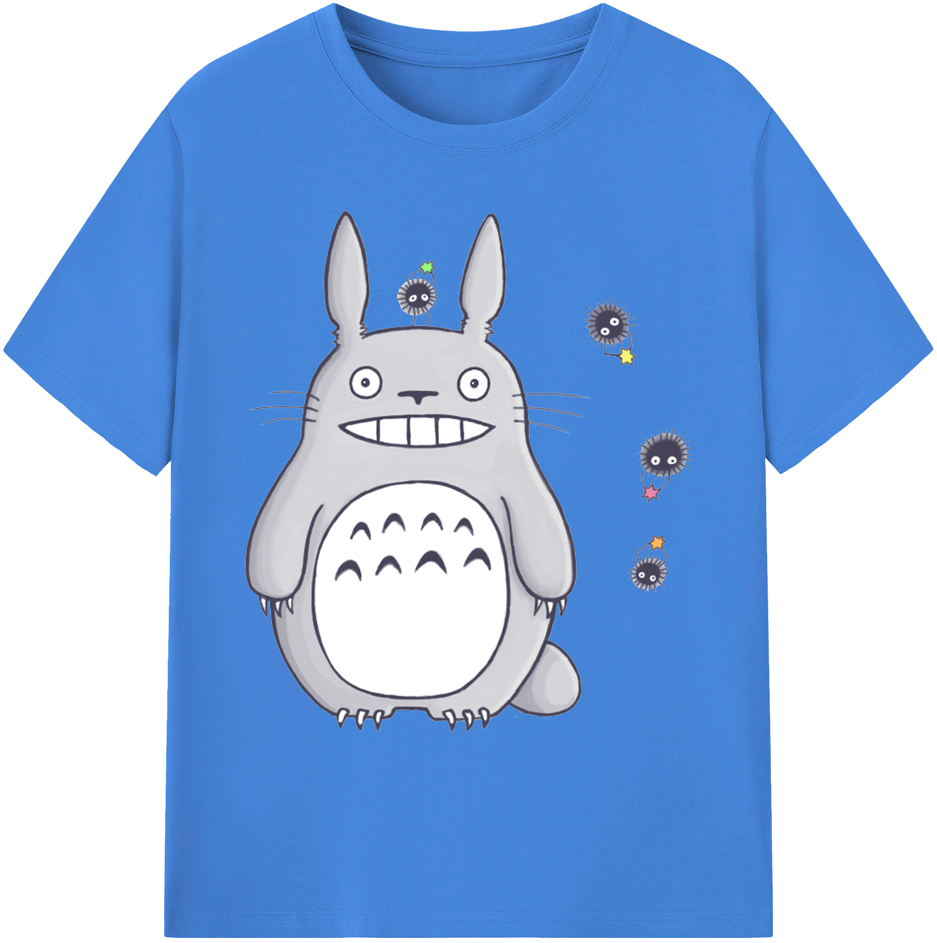 （画像用） となりのトトロ 草壁メイ 草壁サツキ My Neighbor Totoro Satsuki Kusakabe Mei Kusakabe 綿100％ メンズ半袖Tシャツ｜肌触りやわらか＆通気性