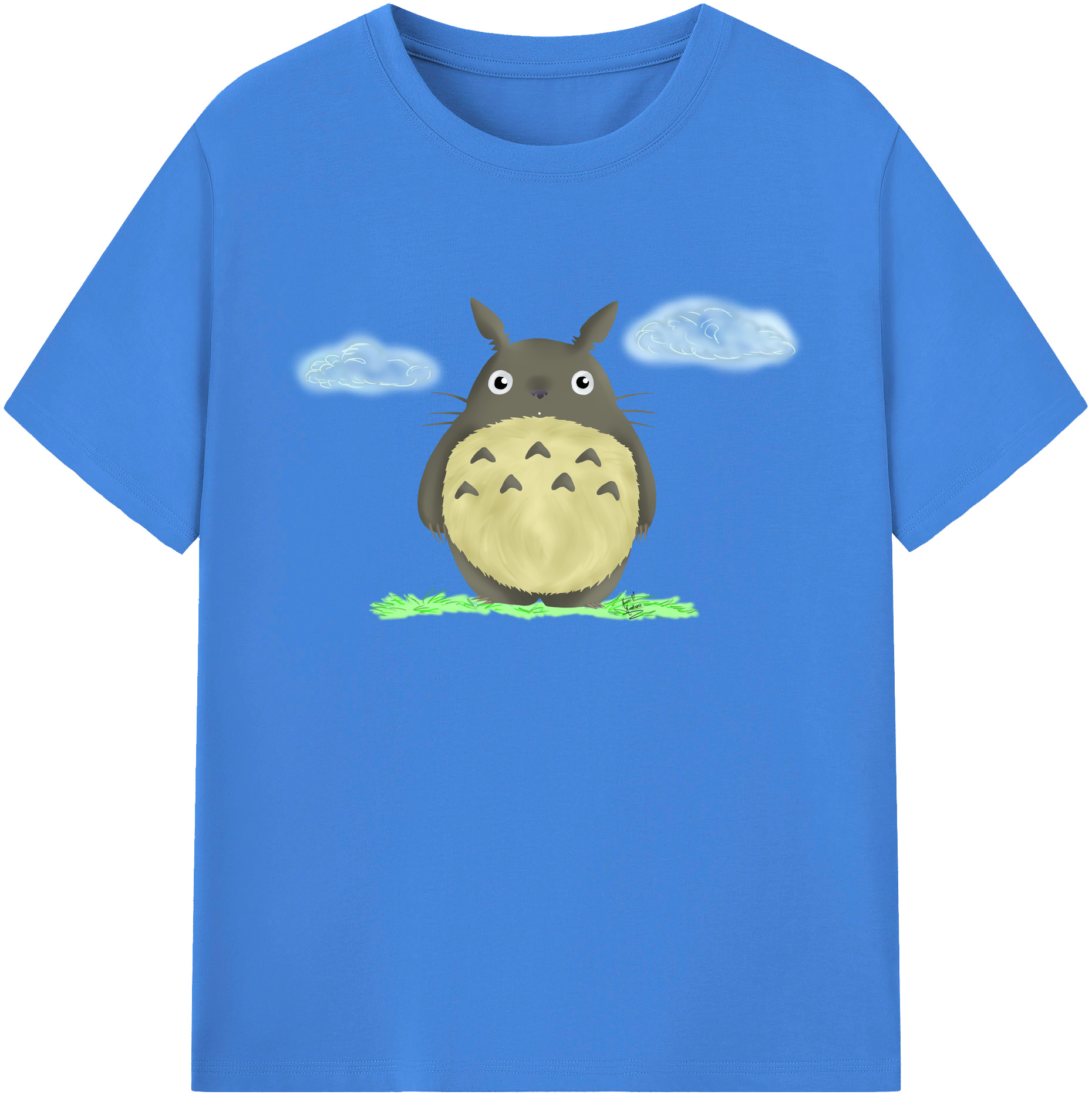 （画像用） となりのトトロ 草壁メイ 草壁サツキ My Neighbor Totoro Satsuki Kusakabe Mei Kusakabe 綿100％ メンズ半袖Tシャツ｜肌触りやわらか＆通気性
