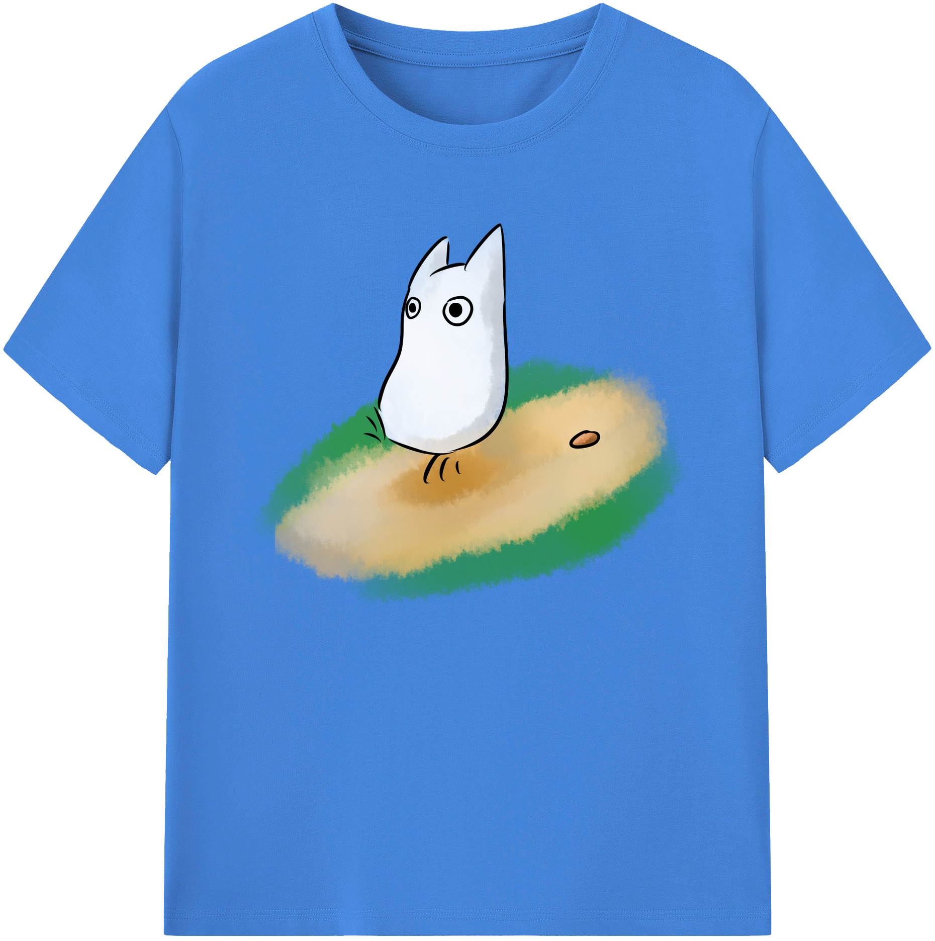 （画像用） となりのトトロ 草壁メイ 草壁サツキ My Neighbor Totoro Satsuki Kusakabe Mei Kusakabe 綿100％ メンズ半袖Tシャツ｜肌触りやわらか＆通気性