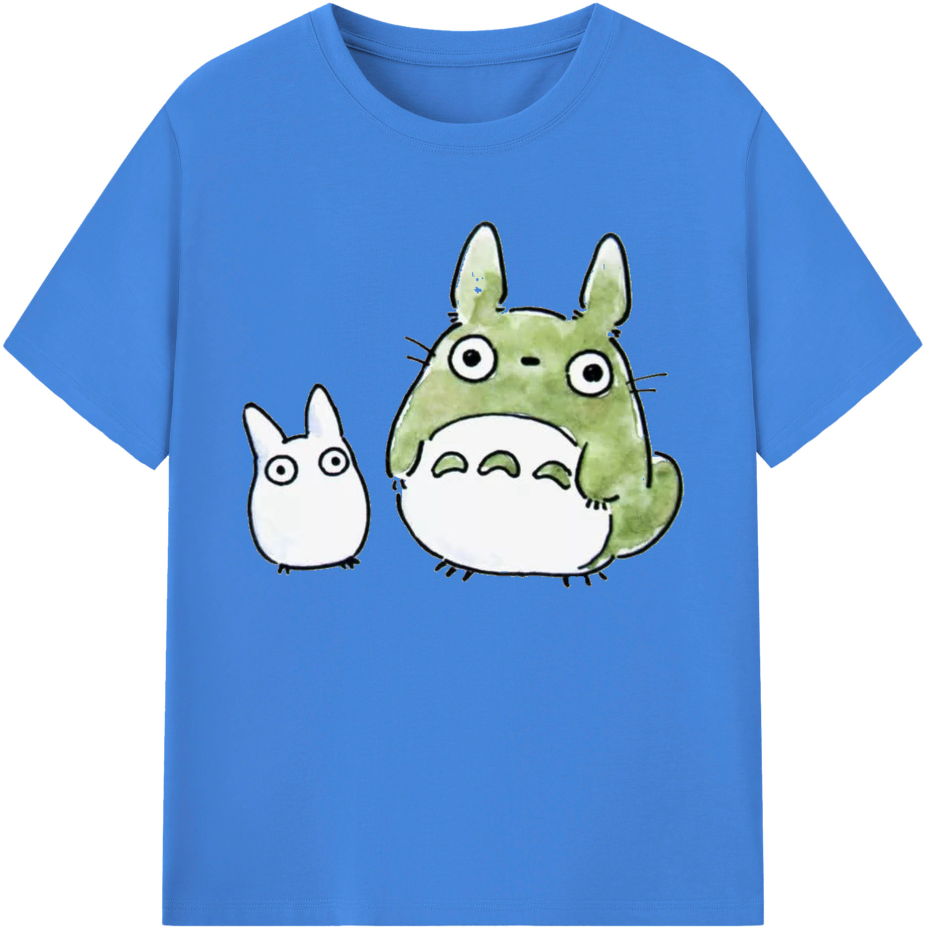 （画像用） となりのトトロ 草壁メイ 草壁サツキ My Neighbor Totoro Satsuki Kusakabe Mei Kusakabe 綿100％ メンズ半袖Tシャツ｜肌触りやわらか＆通気性