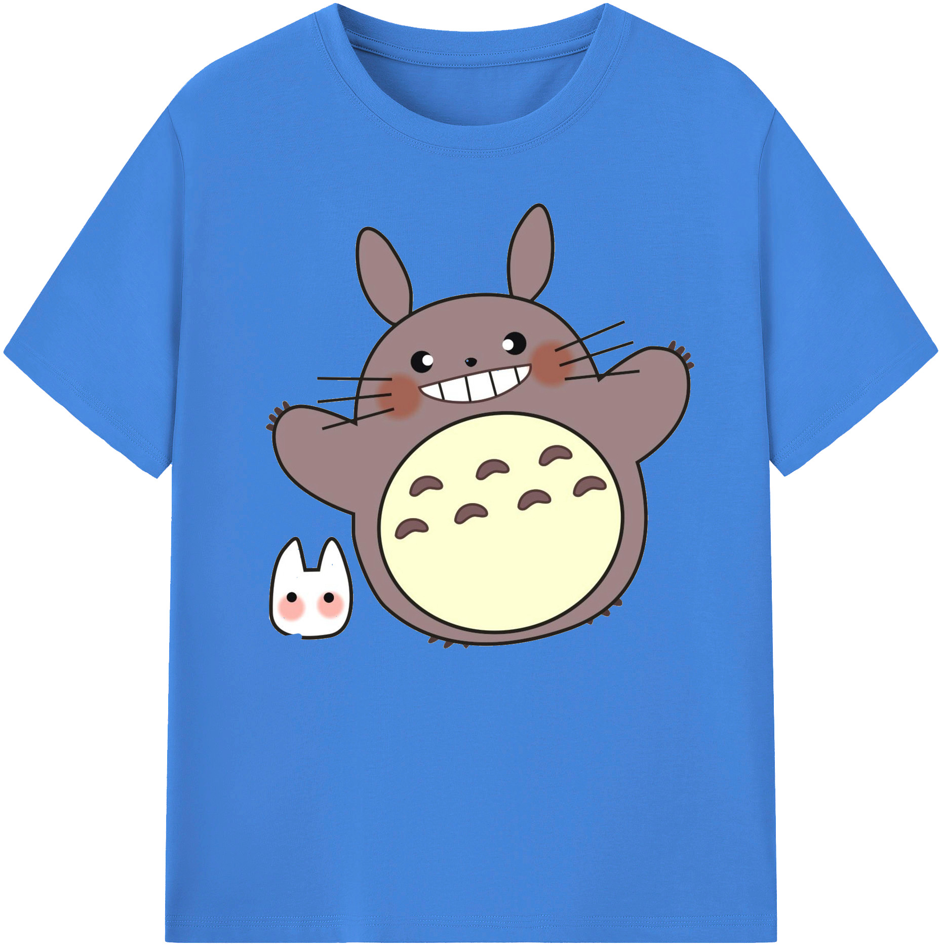 （画像用） となりのトトロ 草壁メイ 草壁サツキ My Neighbor Totoro Satsuki Kusakabe Mei Kusakabe 綿100％ メンズ半袖Tシャツ｜肌触りやわらか＆通気性