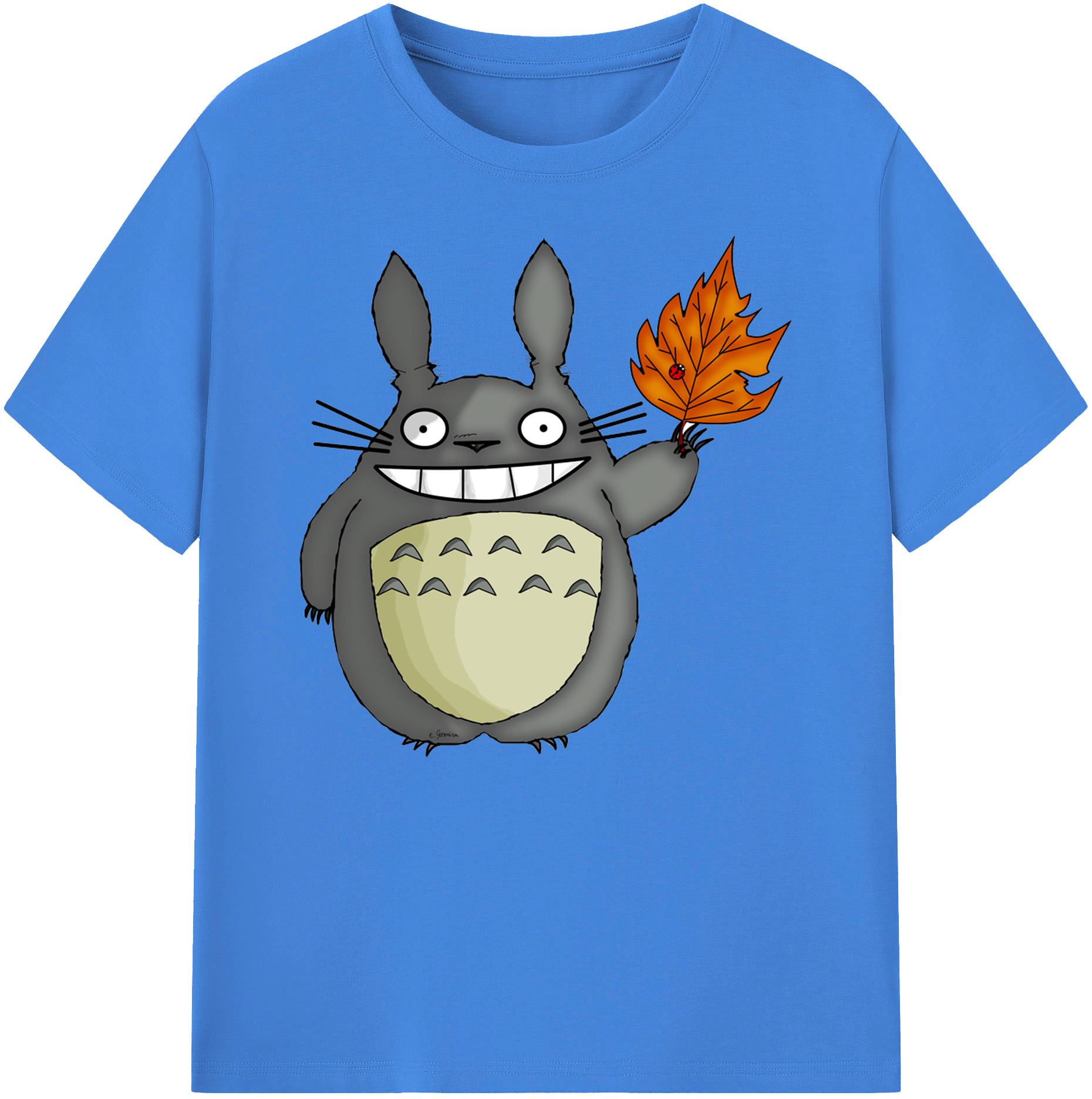 （画像用） となりのトトロ 草壁メイ 草壁サツキ My Neighbor Totoro Satsuki Kusakabe Mei Kusakabe 綿100％ メンズ半袖Tシャツ｜肌触りやわらか＆通気性