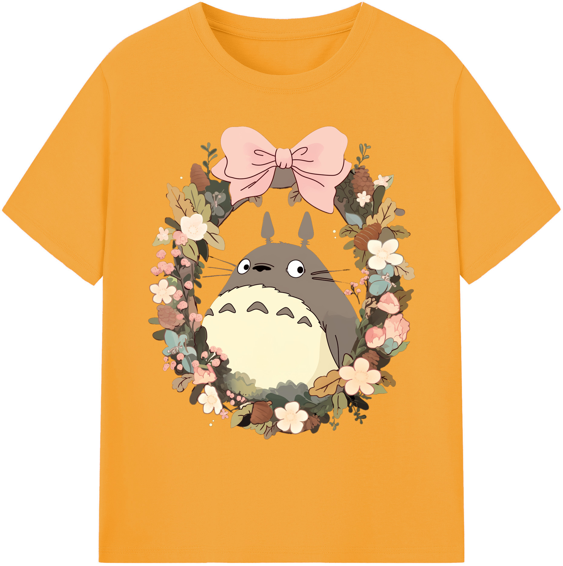 （画像用） となりのトトロ 草壁メイ 草壁サツキ My Neighbor Totoro Satsuki Kusakabe Mei Kusakabe 綿100％ メンズ半袖Tシャツ｜肌触りやわらか＆通気性