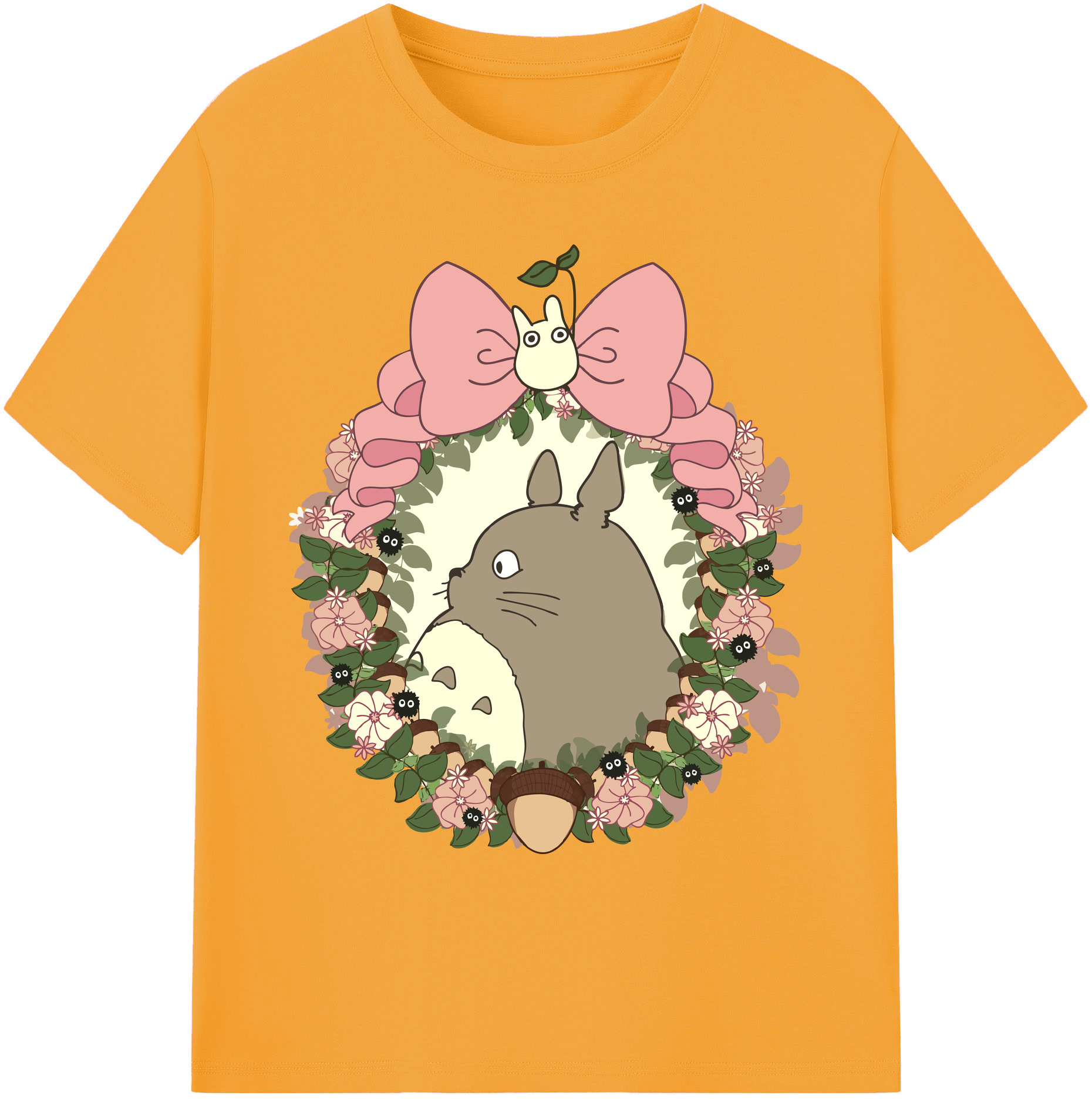 （画像用） となりのトトロ 草壁メイ 草壁サツキ My Neighbor Totoro Satsuki Kusakabe Mei Kusakabe 綿100％ メンズ半袖Tシャツ｜肌触りやわらか＆通気性