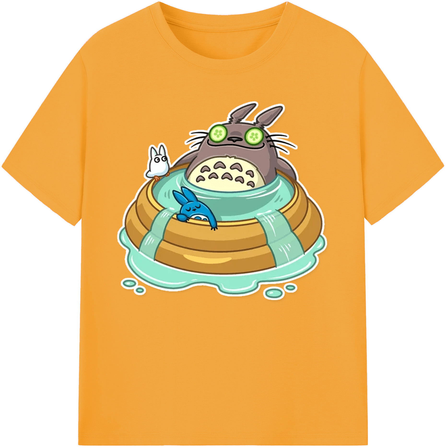 （画像用） となりのトトロ 草壁メイ 草壁サツキ My Neighbor Totoro Satsuki Kusakabe Mei Kusakabe 綿100％ メンズ半袖Tシャツ｜肌触りやわらか＆通気性