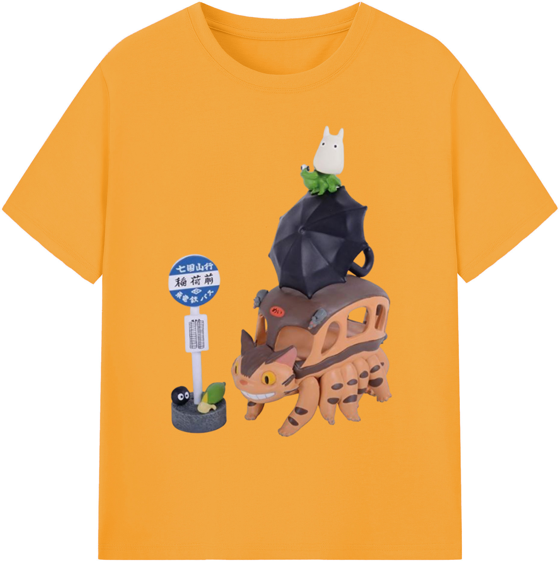 （画像用） となりのトトロ 草壁メイ 草壁サツキ My Neighbor Totoro Satsuki Kusakabe Mei Kusakabe 綿100％ メンズ半袖Tシャツ｜肌触りやわらか＆通気性