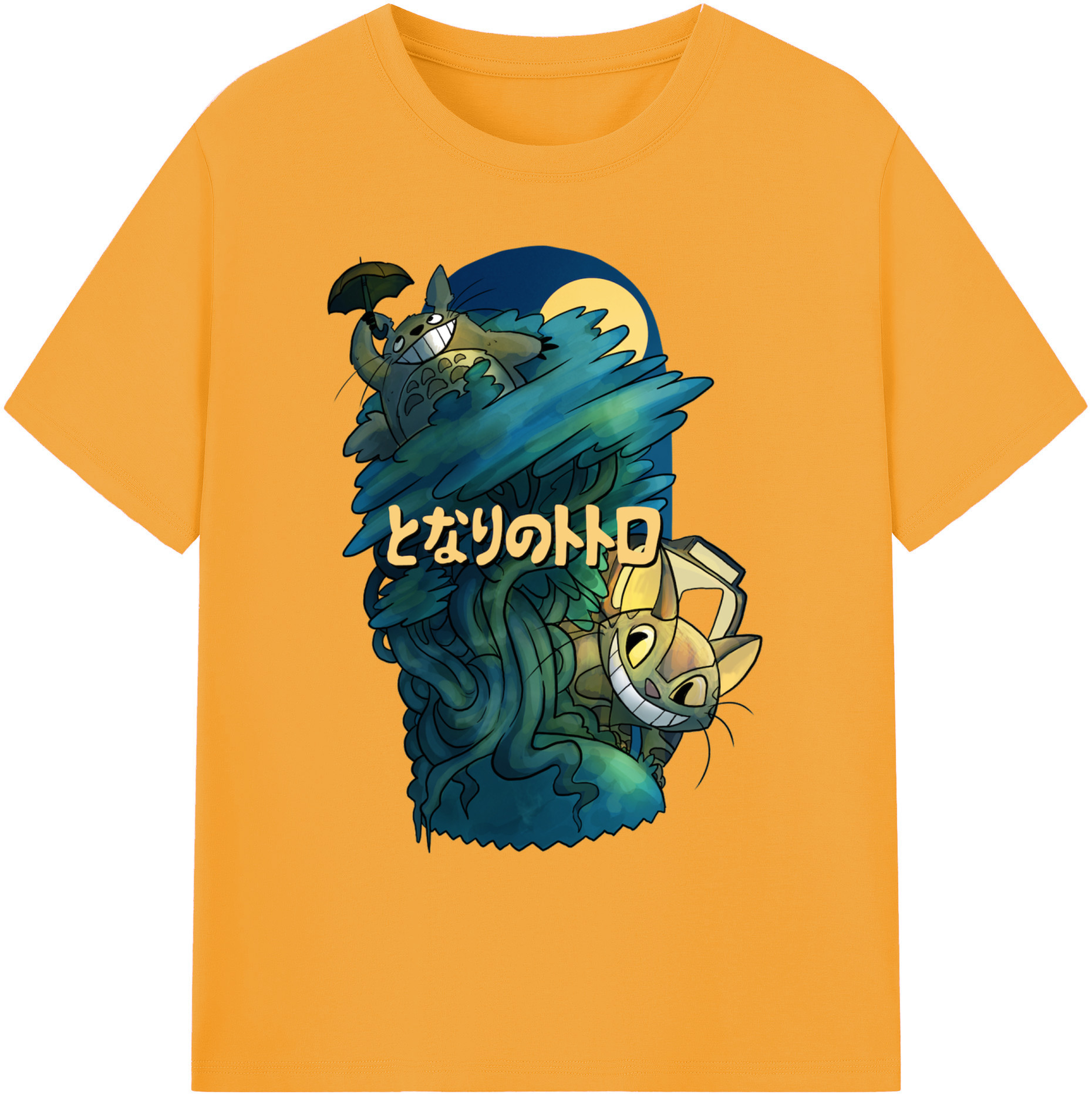 （画像用） となりのトトロ 草壁メイ 草壁サツキ My Neighbor Totoro Satsuki Kusakabe Mei Kusakabe 綿100％ メンズ半袖Tシャツ｜肌触りやわらか＆通気性