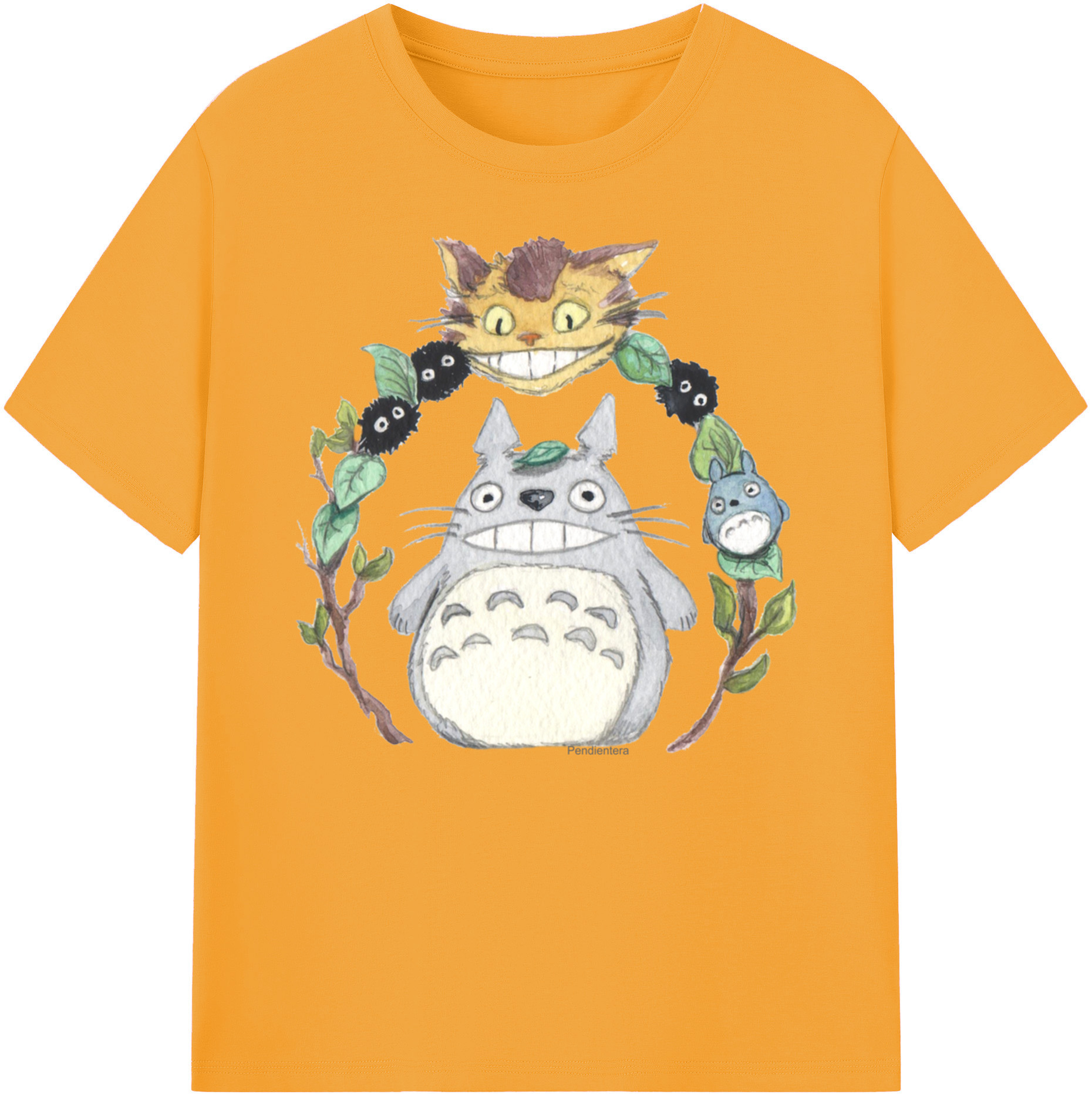 （画像用） となりのトトロ 草壁メイ 草壁サツキ My Neighbor Totoro Satsuki Kusakabe Mei Kusakabe 綿100％ メンズ半袖Tシャツ｜肌触りやわらか＆通気性
