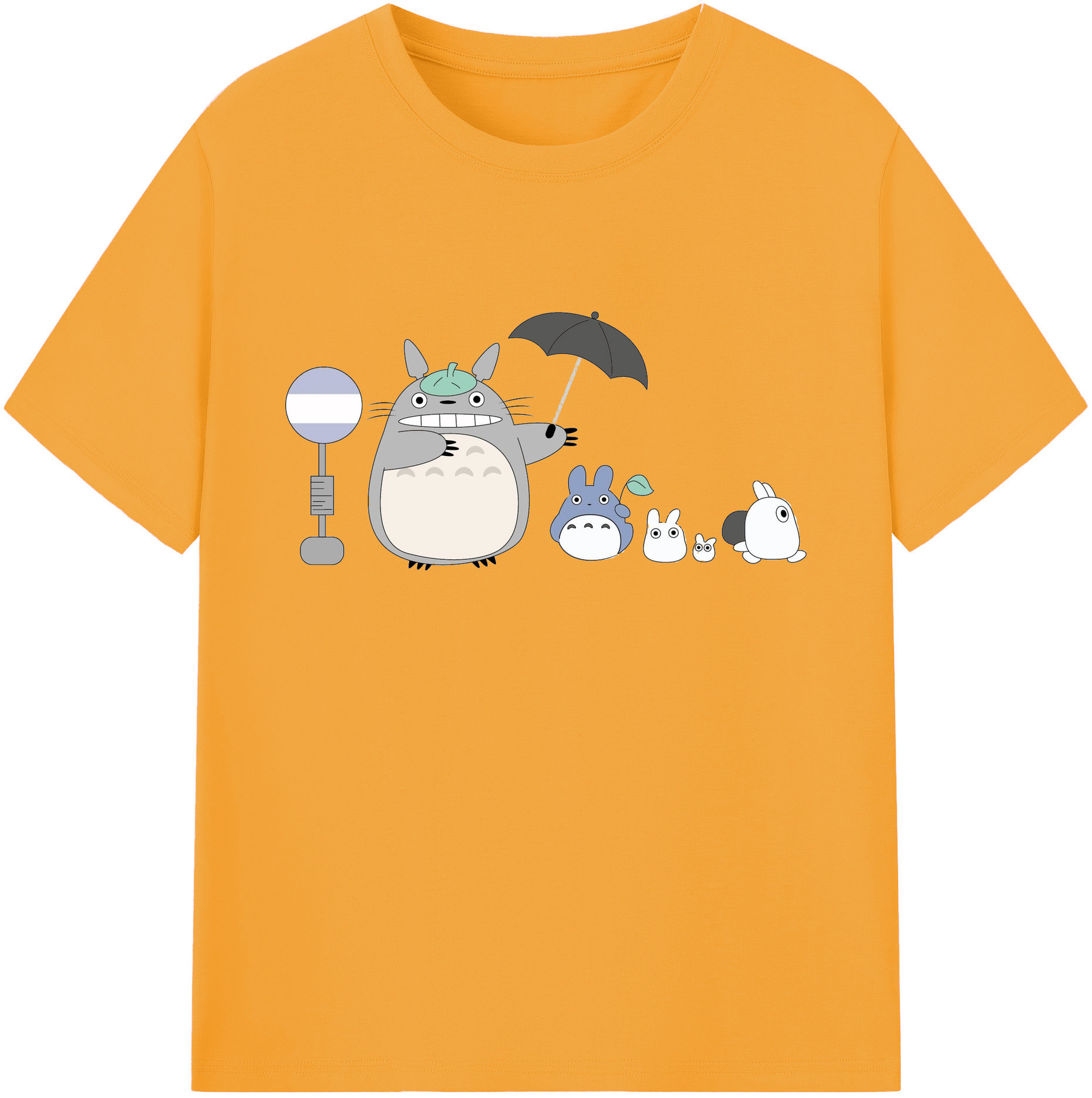 （画像用） となりのトトロ 草壁メイ 草壁サツキ My Neighbor Totoro Satsuki Kusakabe Mei Kusakabe 綿100％ メンズ半袖Tシャツ｜肌触りやわらか＆通気性