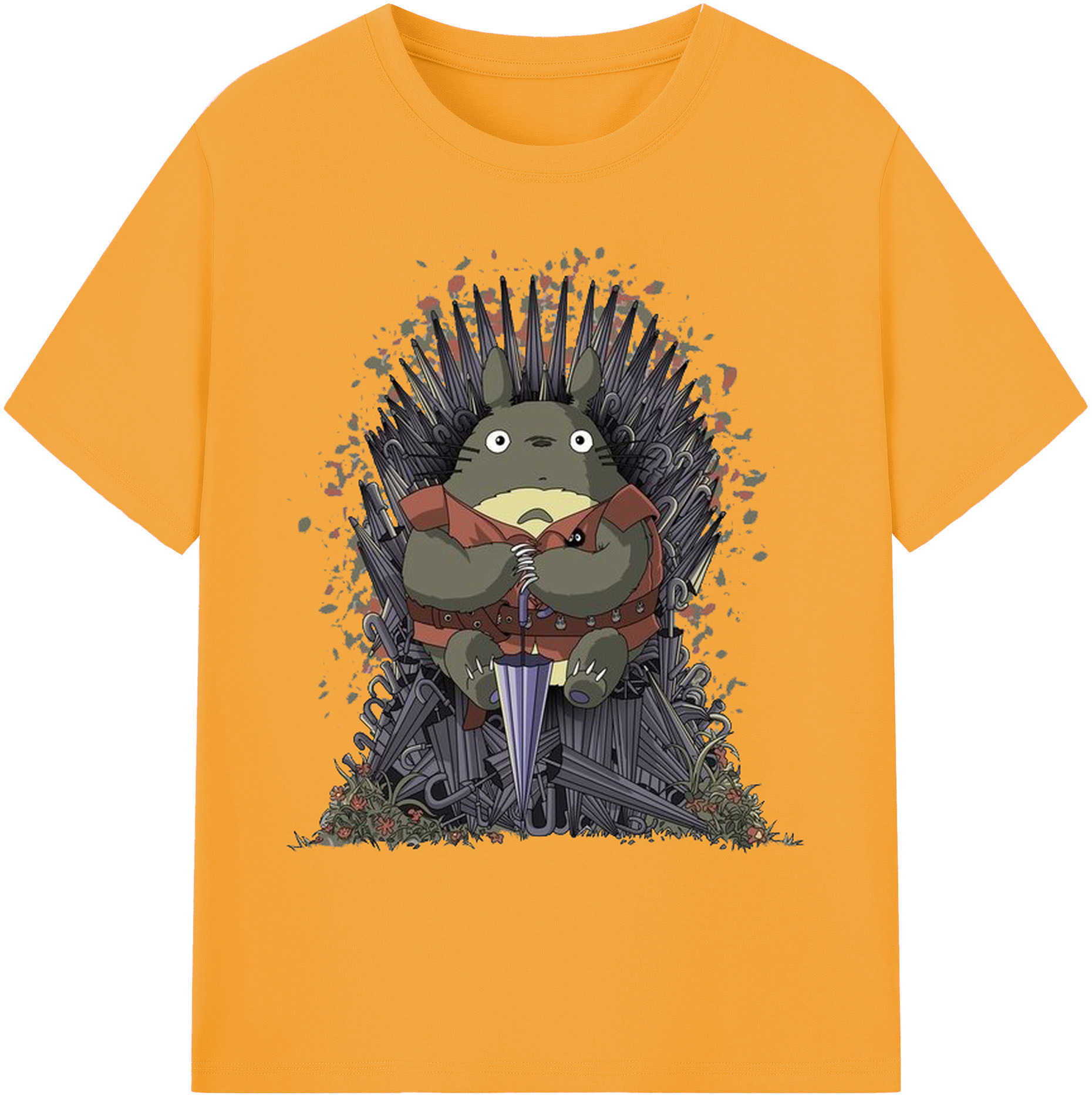 （画像用） となりのトトロ 草壁メイ 草壁サツキ My Neighbor Totoro Satsuki Kusakabe Mei Kusakabe 綿100％ メンズ半袖Tシャツ｜肌触りやわらか＆通気性