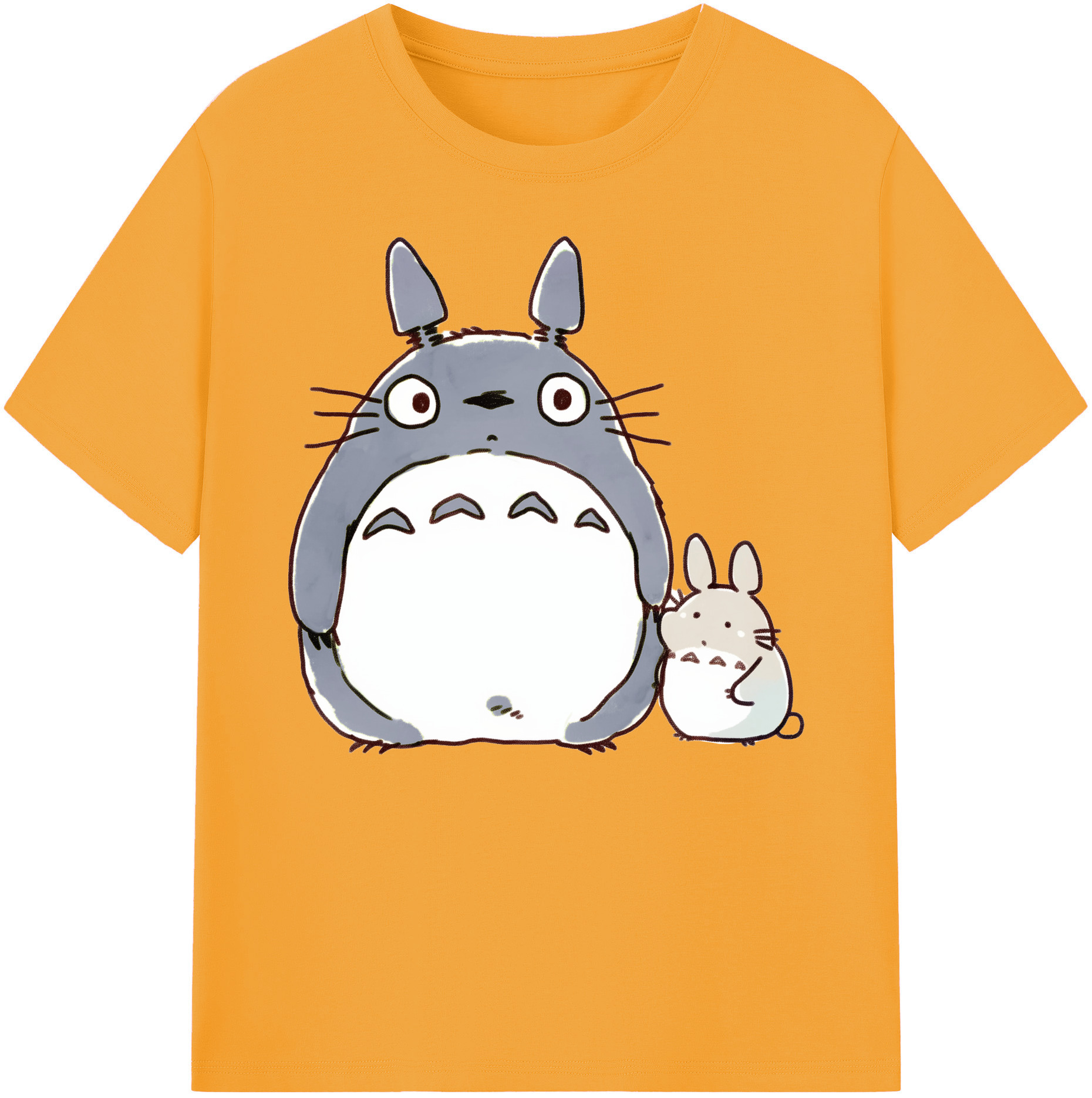（画像用） となりのトトロ 草壁メイ 草壁サツキ My Neighbor Totoro Satsuki Kusakabe Mei Kusakabe 綿100％ メンズ半袖Tシャツ｜肌触りやわらか＆通気性
