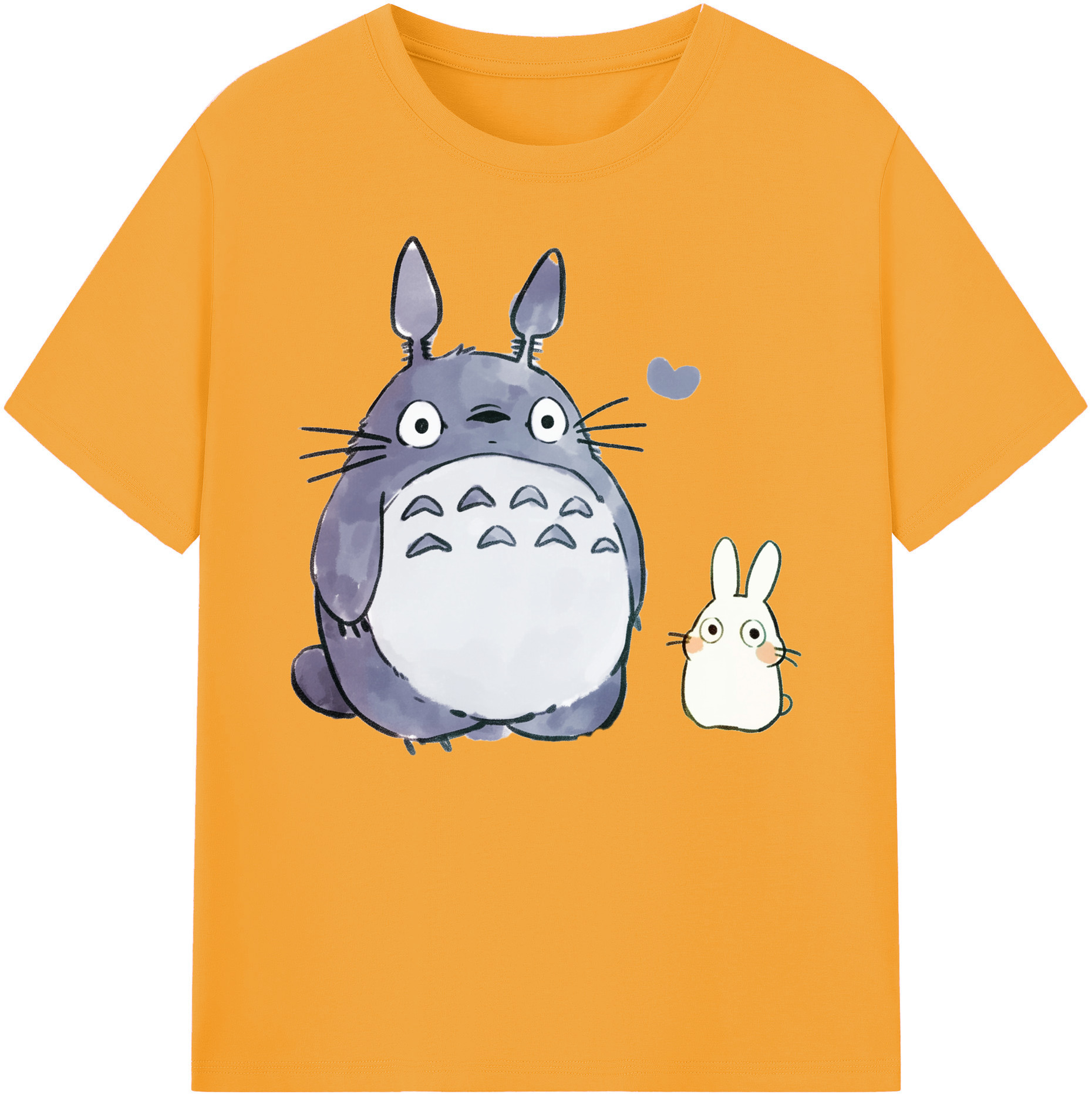 （画像用） となりのトトロ 草壁メイ 草壁サツキ My Neighbor Totoro Satsuki Kusakabe Mei Kusakabe 綿100％ メンズ半袖Tシャツ｜肌触りやわらか＆通気性