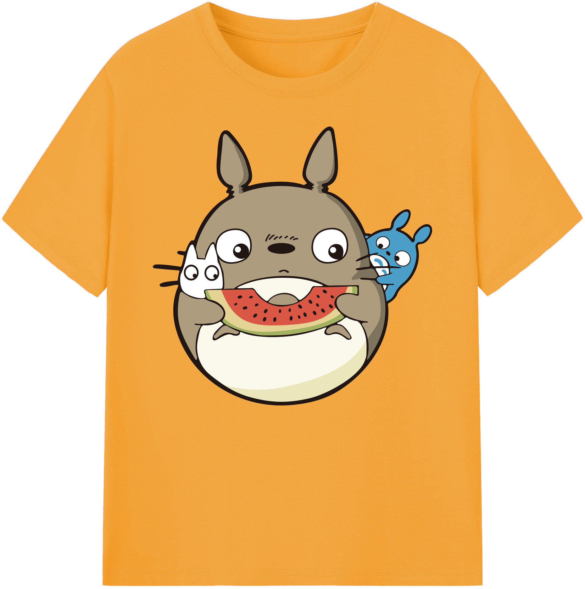 （画像用） となりのトトロ 草壁メイ 草壁サツキ My Neighbor Totoro Satsuki Kusakabe Mei Kusakabe 綿100％ メンズ半袖Tシャツ｜肌触りやわらか＆通気性