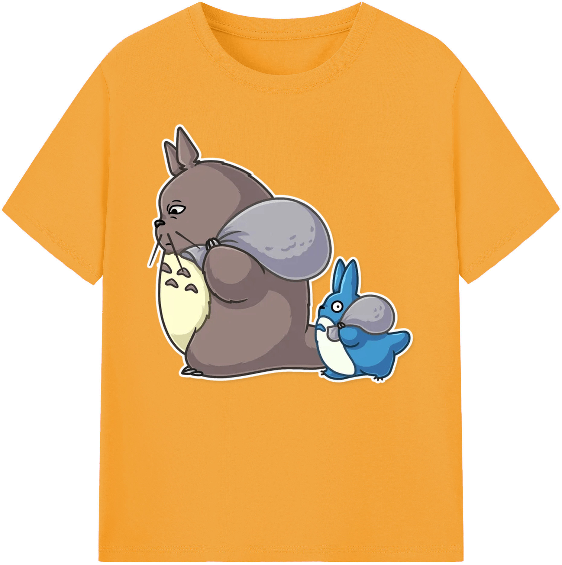 （画像用） となりのトトロ 草壁メイ 草壁サツキ My Neighbor Totoro Satsuki Kusakabe Mei Kusakabe 綿100％ メンズ半袖Tシャツ｜肌触りやわらか＆通気性