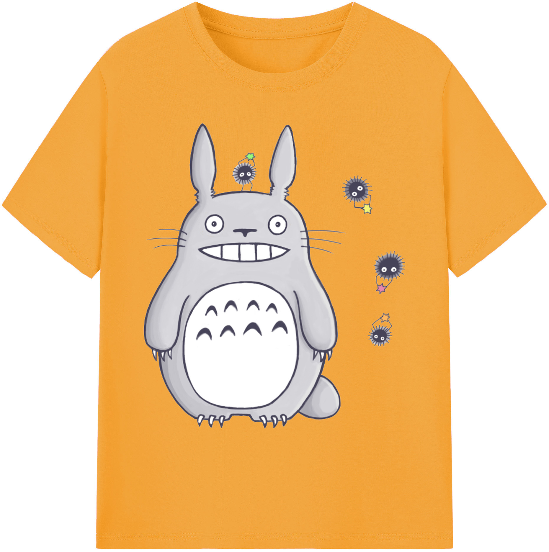 （画像用） となりのトトロ 草壁メイ 草壁サツキ My Neighbor Totoro Satsuki Kusakabe Mei Kusakabe 綿100％ メンズ半袖Tシャツ｜肌触りやわらか＆通気性