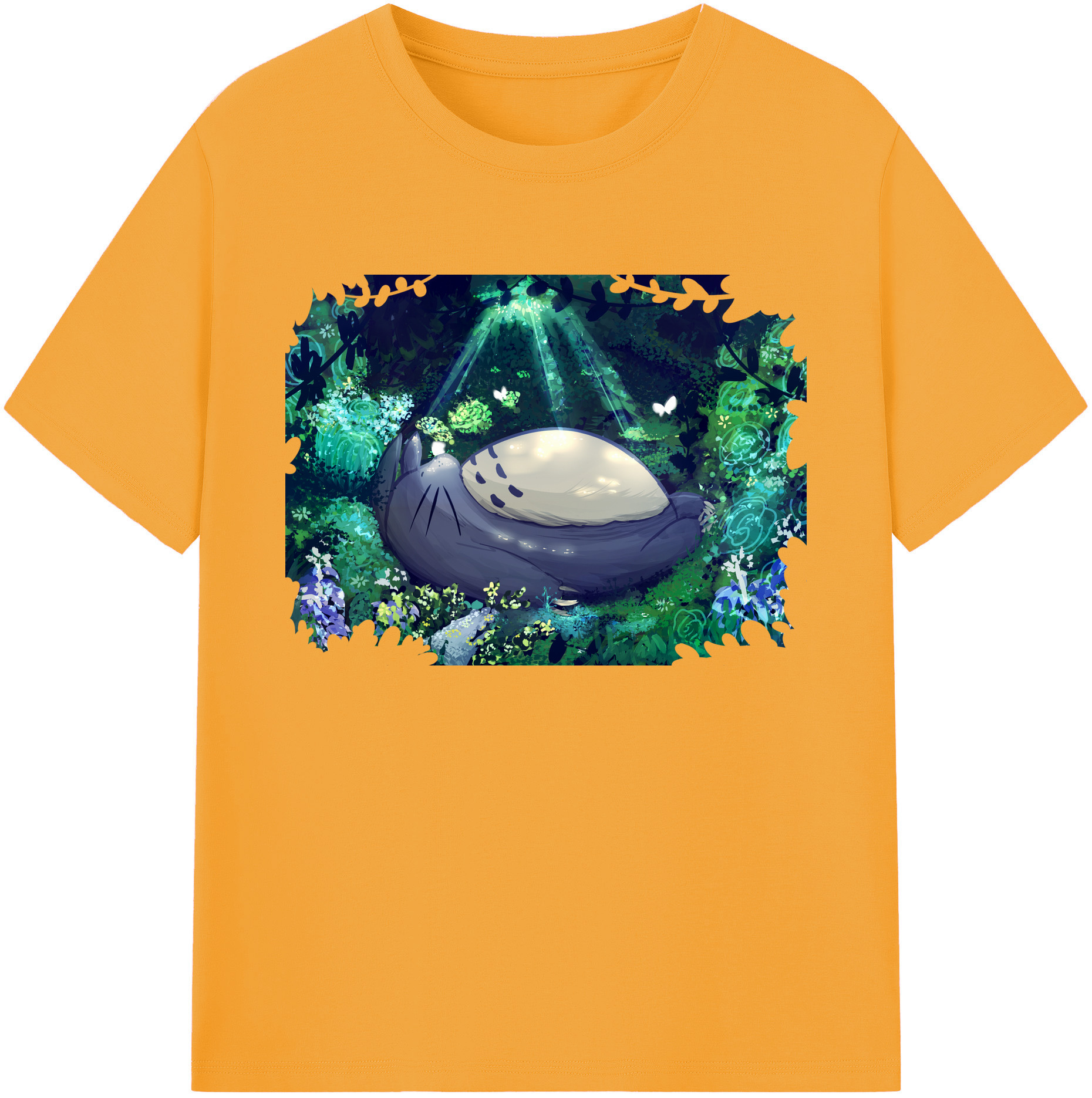 （画像用） となりのトトロ 草壁メイ 草壁サツキ My Neighbor Totoro Satsuki Kusakabe Mei Kusakabe 綿100％ メンズ半袖Tシャツ｜肌触りやわらか＆通気性