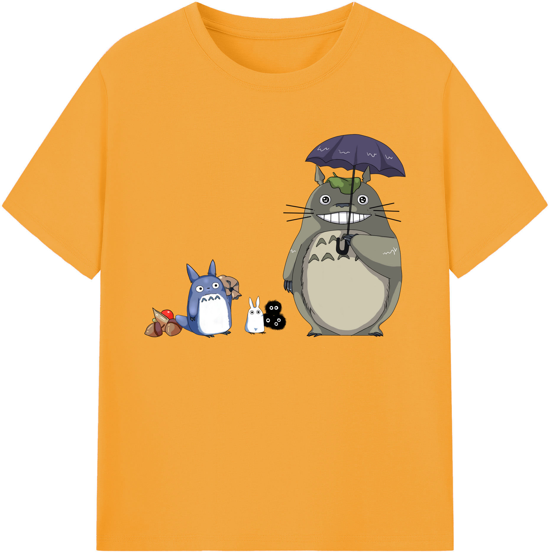 （画像用） となりのトトロ 草壁メイ 草壁サツキ My Neighbor Totoro Satsuki Kusakabe Mei Kusakabe 綿100％ メンズ半袖Tシャツ｜肌触りやわらか＆通気性