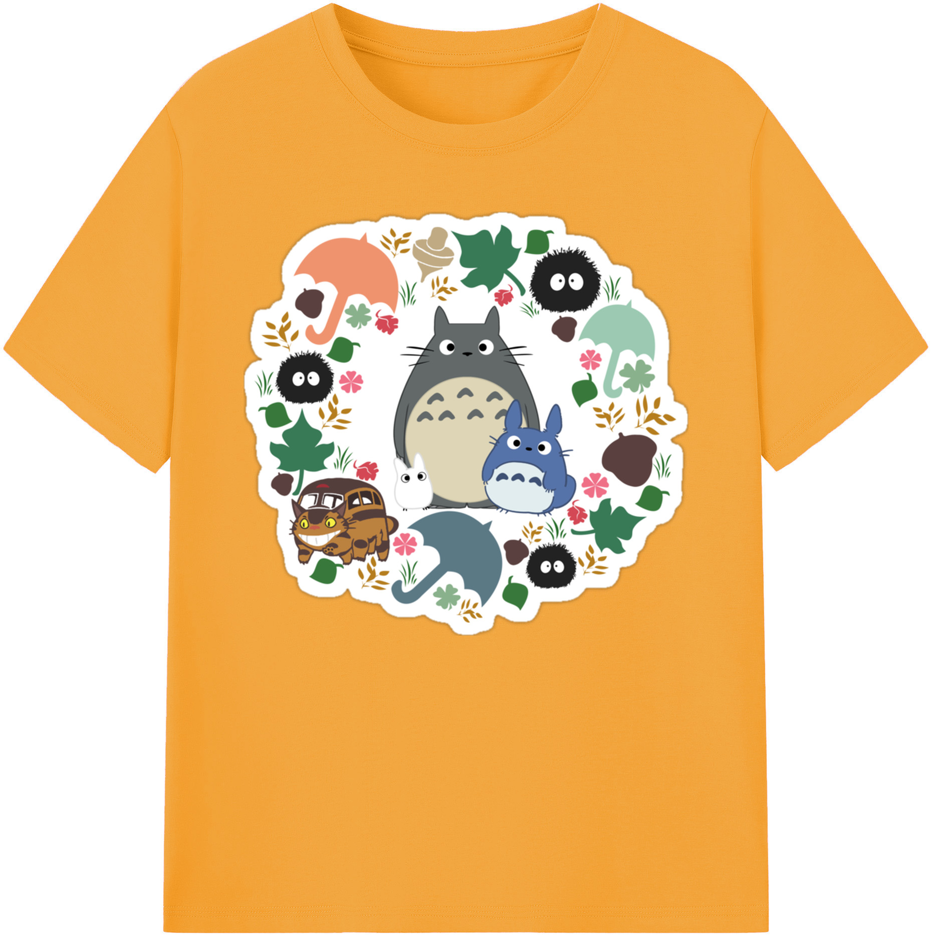 （画像用） となりのトトロ 草壁メイ 草壁サツキ My Neighbor Totoro Satsuki Kusakabe Mei Kusakabe 綿100％ メンズ半袖Tシャツ｜肌触りやわらか＆通気性