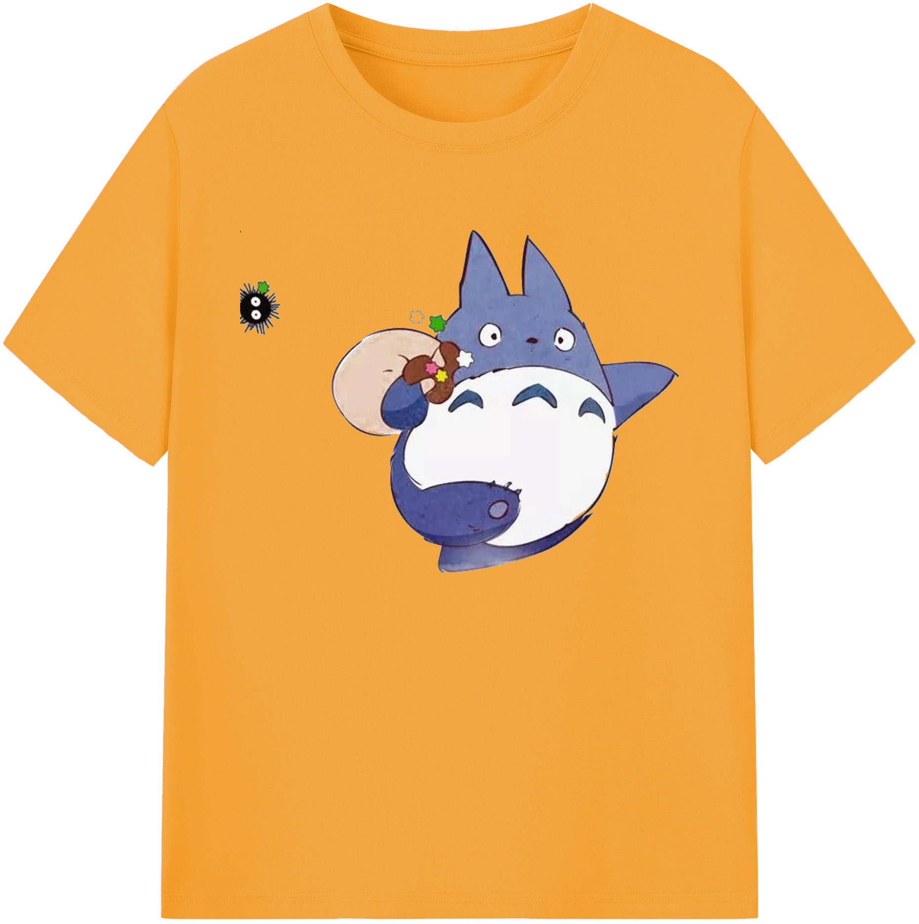（画像用） となりのトトロ 草壁メイ 草壁サツキ My Neighbor Totoro Satsuki Kusakabe Mei Kusakabe 綿100％ メンズ半袖Tシャツ｜肌触りやわらか＆通気性