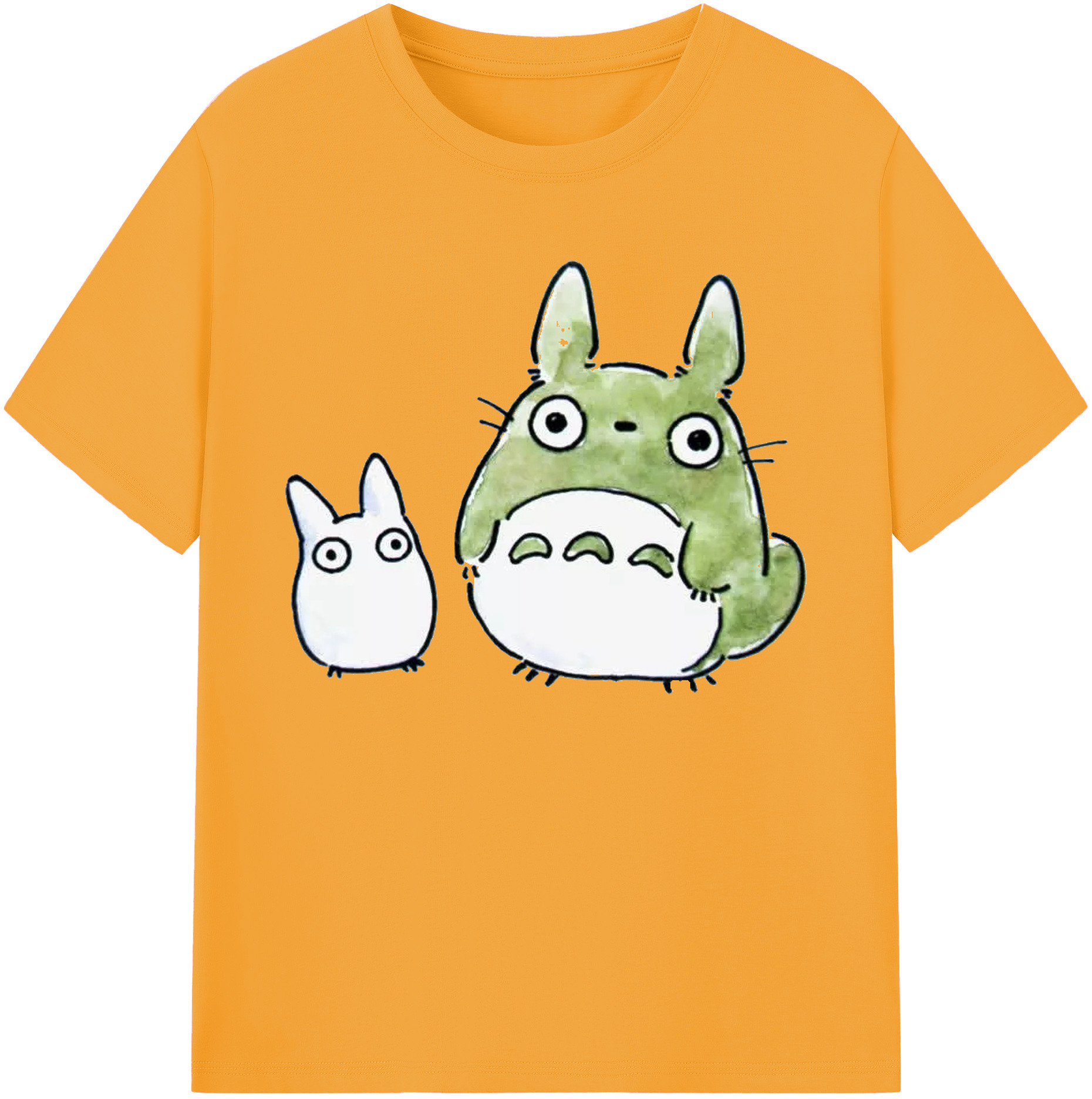 （画像用） となりのトトロ 草壁メイ 草壁サツキ My Neighbor Totoro Satsuki Kusakabe Mei Kusakabe 綿100％ メンズ半袖Tシャツ｜肌触りやわらか＆通気性