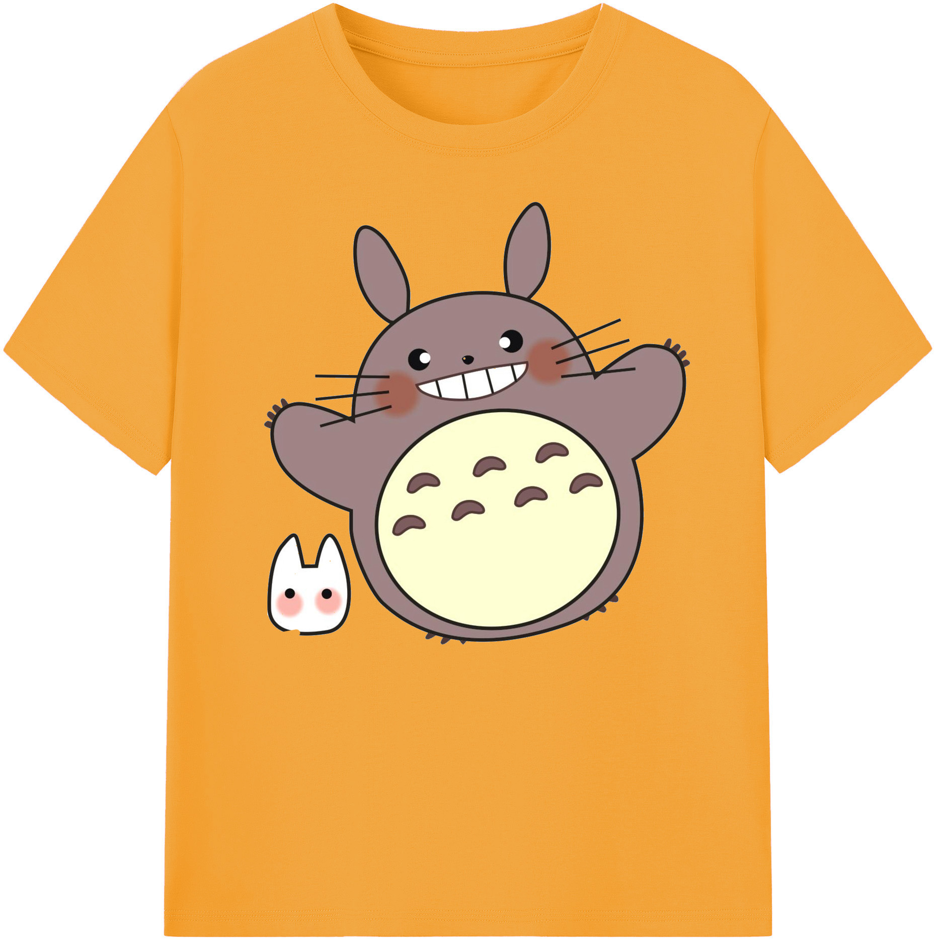 （画像用） となりのトトロ 草壁メイ 草壁サツキ My Neighbor Totoro Satsuki Kusakabe Mei Kusakabe 綿100％ メンズ半袖Tシャツ｜肌触りやわらか＆通気性