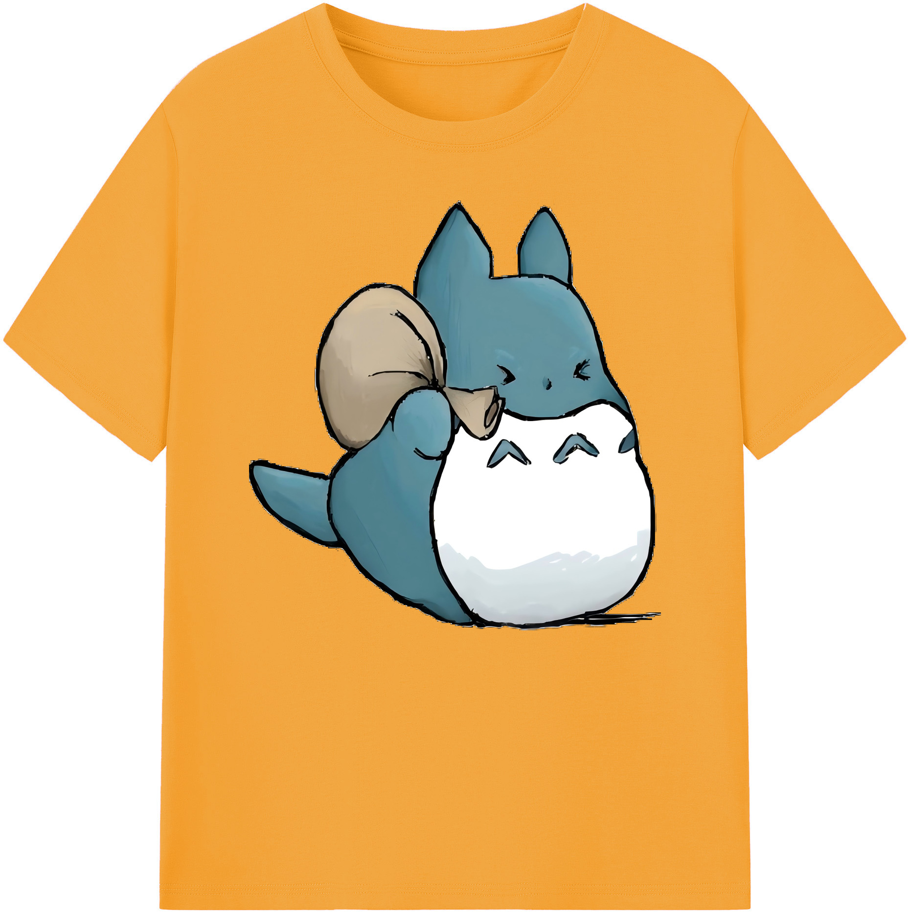 （画像用） となりのトトロ 草壁メイ 草壁サツキ My Neighbor Totoro Satsuki Kusakabe Mei Kusakabe 綿100％ メンズ半袖Tシャツ｜肌触りやわらか＆通気性