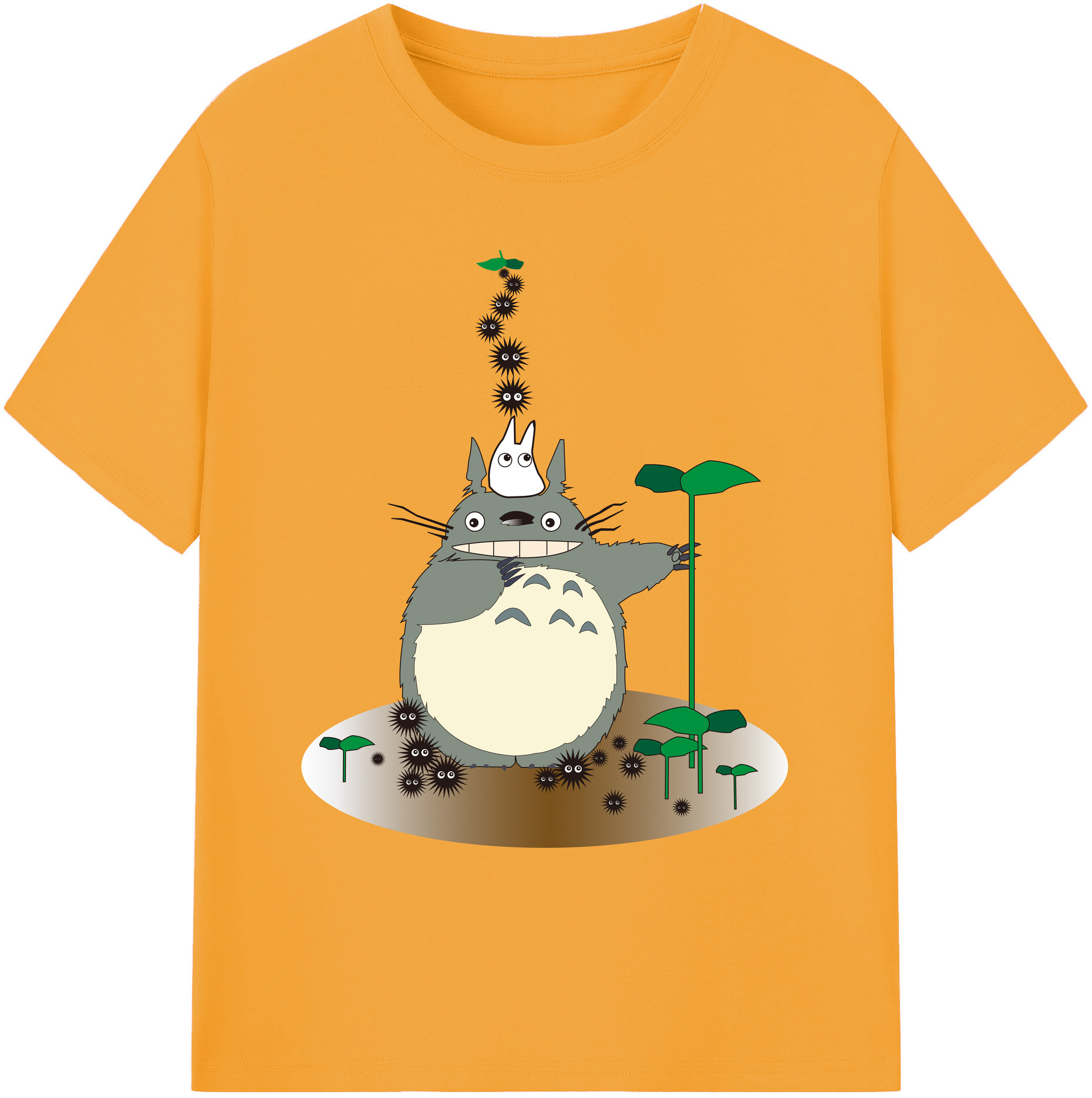 （画像用） となりのトトロ 草壁メイ 草壁サツキ My Neighbor Totoro Satsuki Kusakabe Mei Kusakabe 綿100％ メンズ半袖Tシャツ｜肌触りやわらか＆通気性