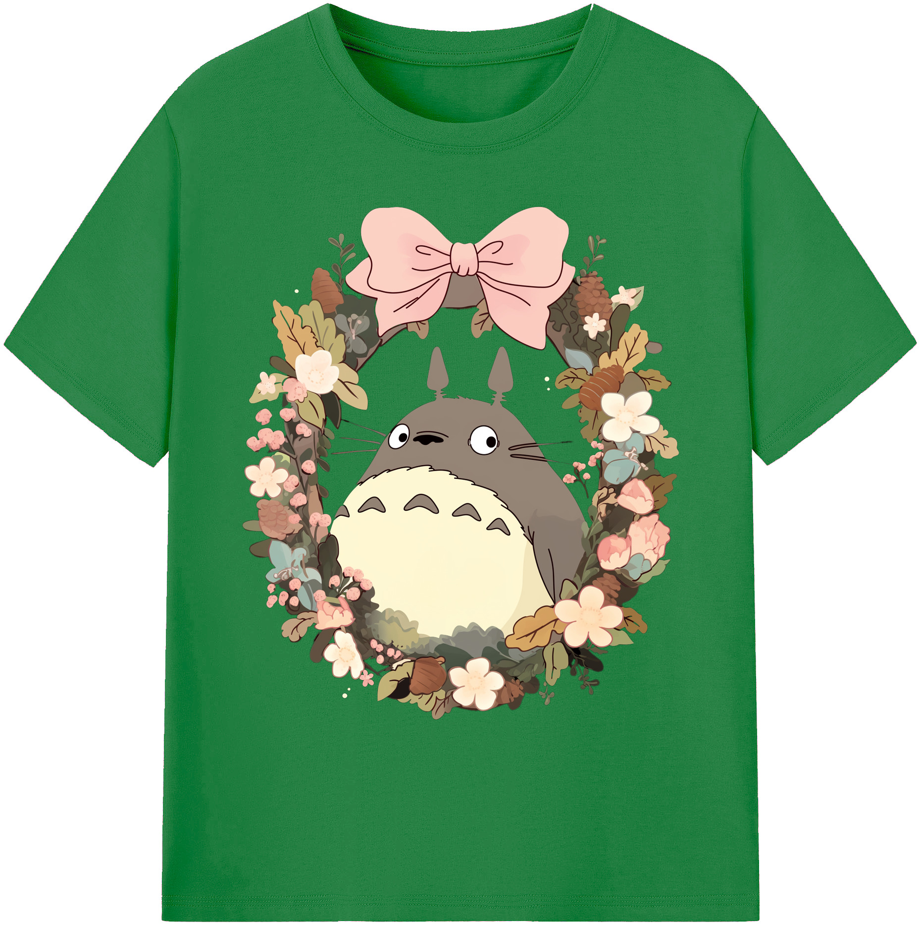 （画像用） となりのトトロ 草壁メイ 草壁サツキ My Neighbor Totoro Satsuki Kusakabe Mei Kusakabe 綿100％ メンズ半袖Tシャツ｜肌触りやわらか＆通気性